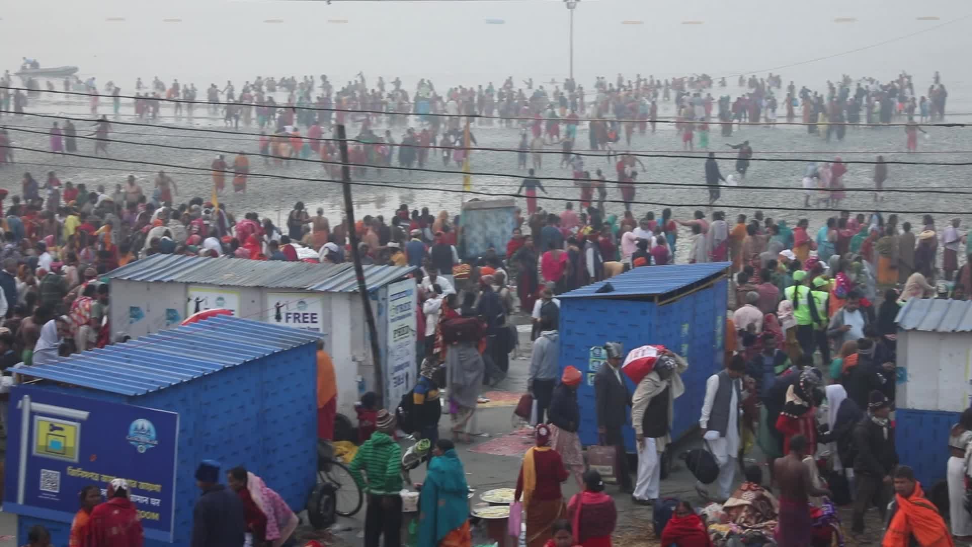 ''Makar Sankranti'' festival At Sagar Islad, India