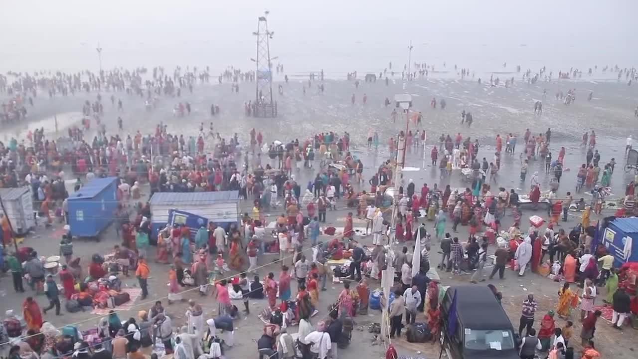 ''Makar Sankranti'' festival At Sagar Islad, India