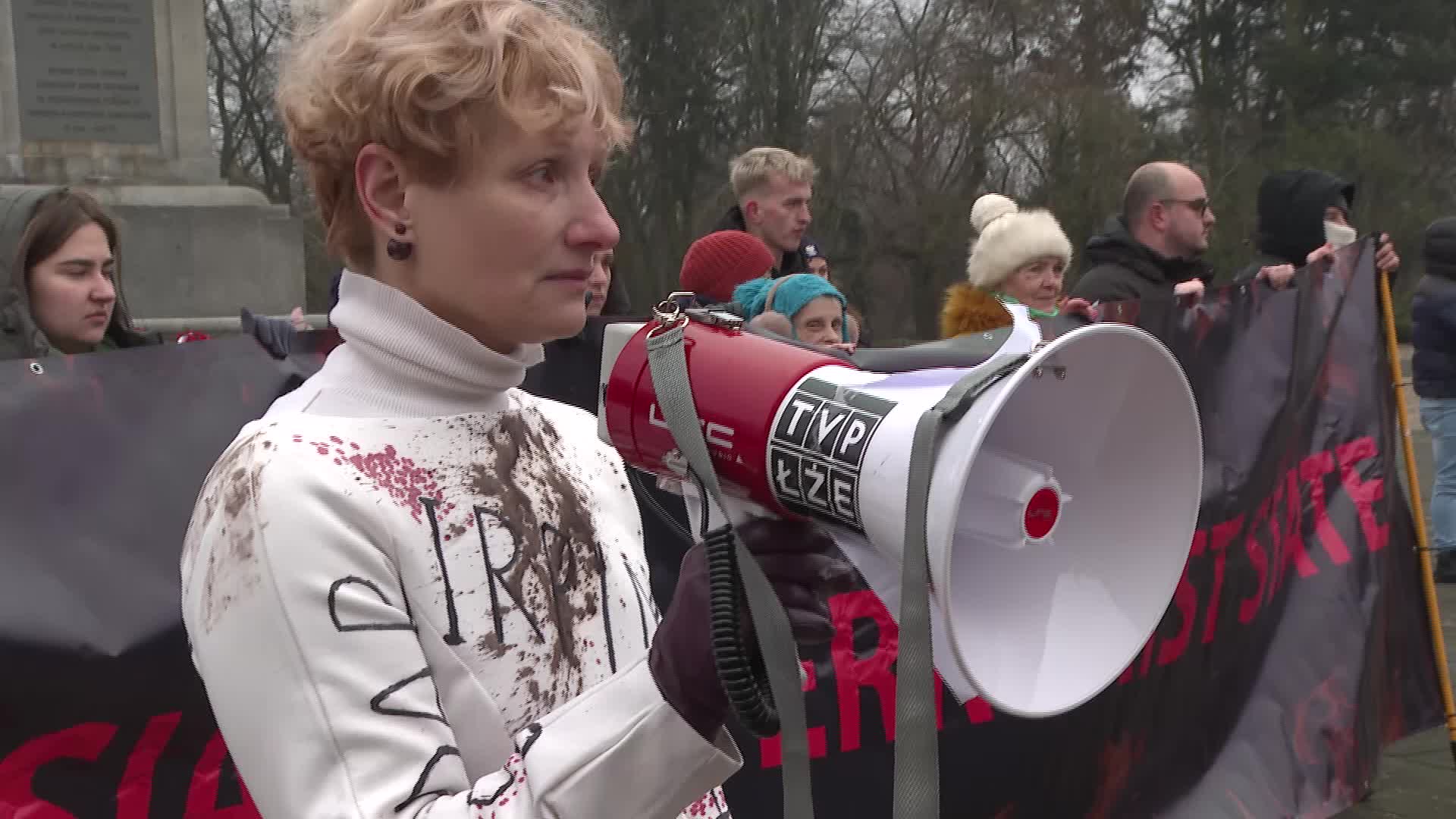 Activists disrupted ceremony of the Russian ambassador to Poland