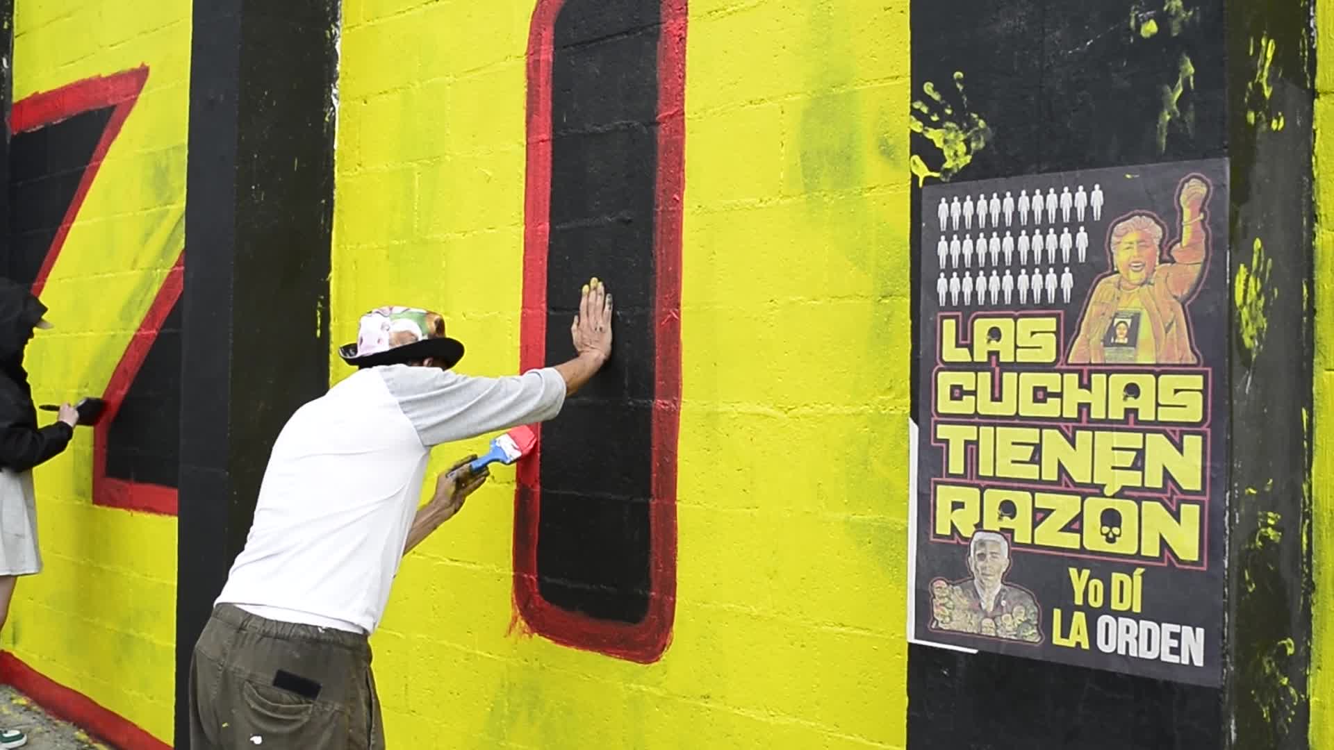 Mural in Honor to Dissapeared People from 2002 to 2008