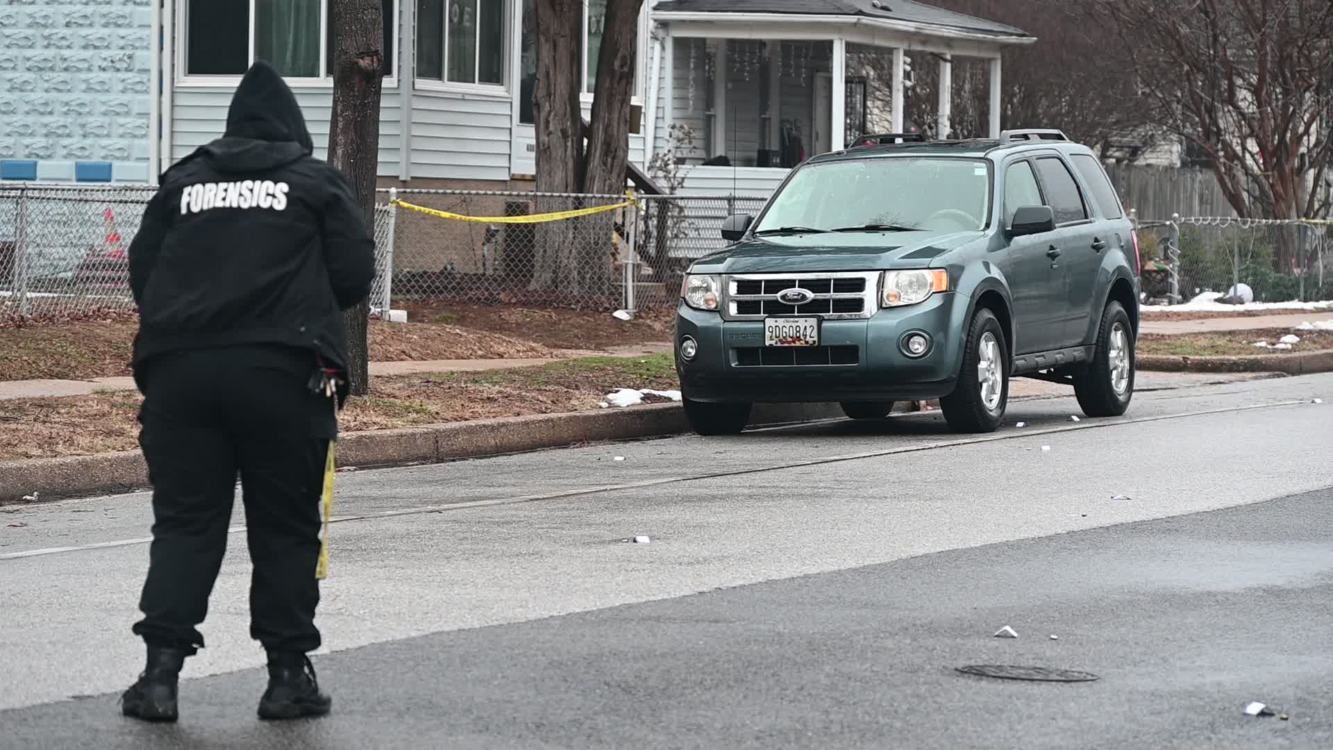 One Man Killed And One Man Injured After They Were Shot Numerous Times While Inside Of A Vehicle On The 400 Block Of Washburn Avenue In Baltimore Maryland