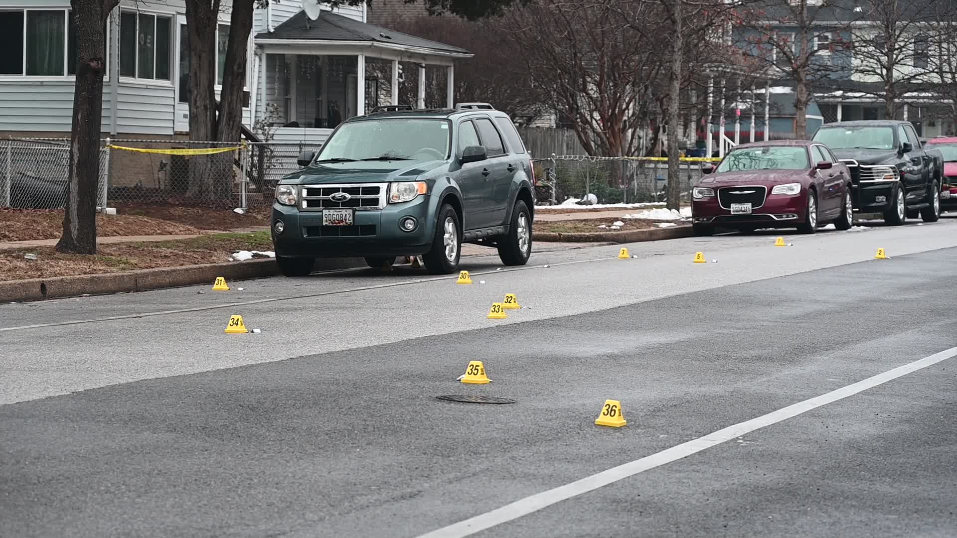 One Man Killed And One Man Injured After They Were Shot Numerous Times While Inside Of A Vehicle On The 400 Block Of Washburn Avenue In Baltimore Maryland