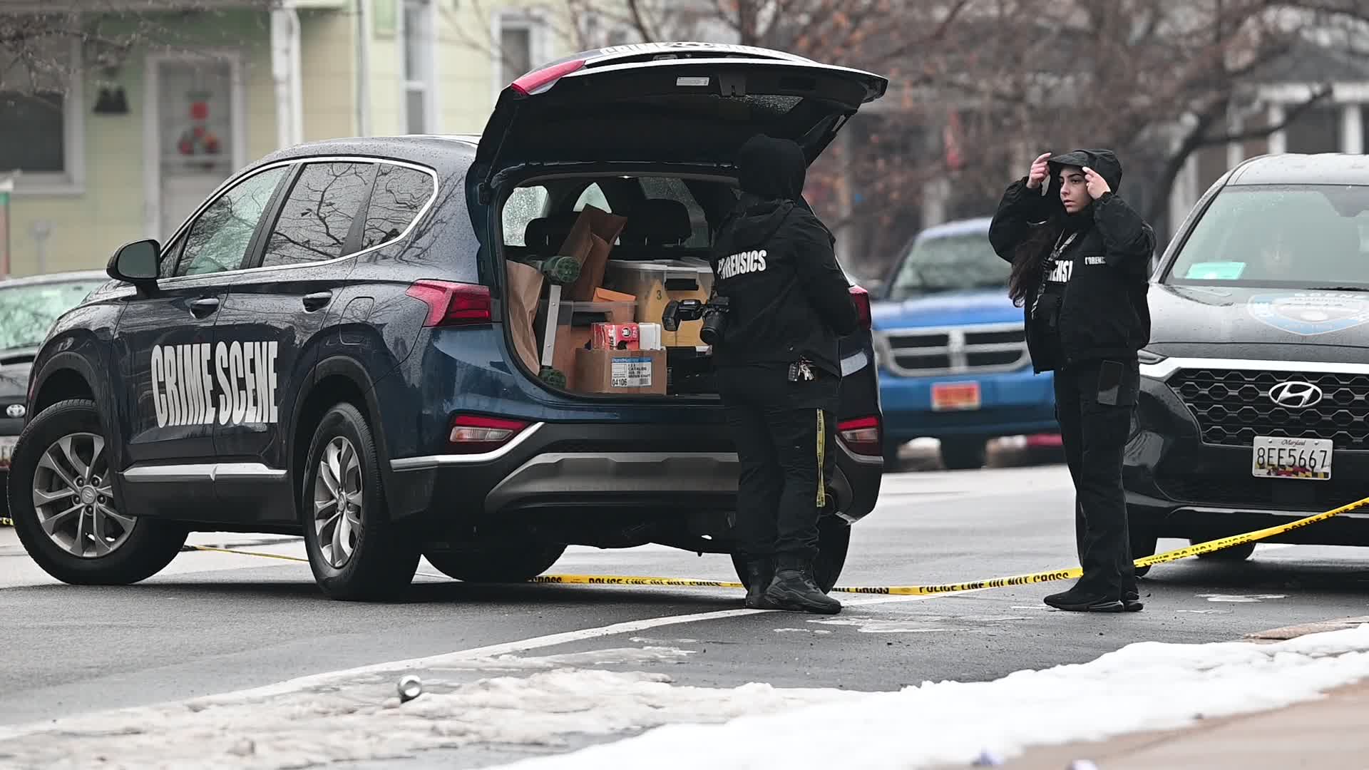 One Man Killed And One Man Injured After They Were Shot Numerous Times While Inside Of A Vehicle On The 400 Block Of Washburn Avenue In Baltimore Maryland