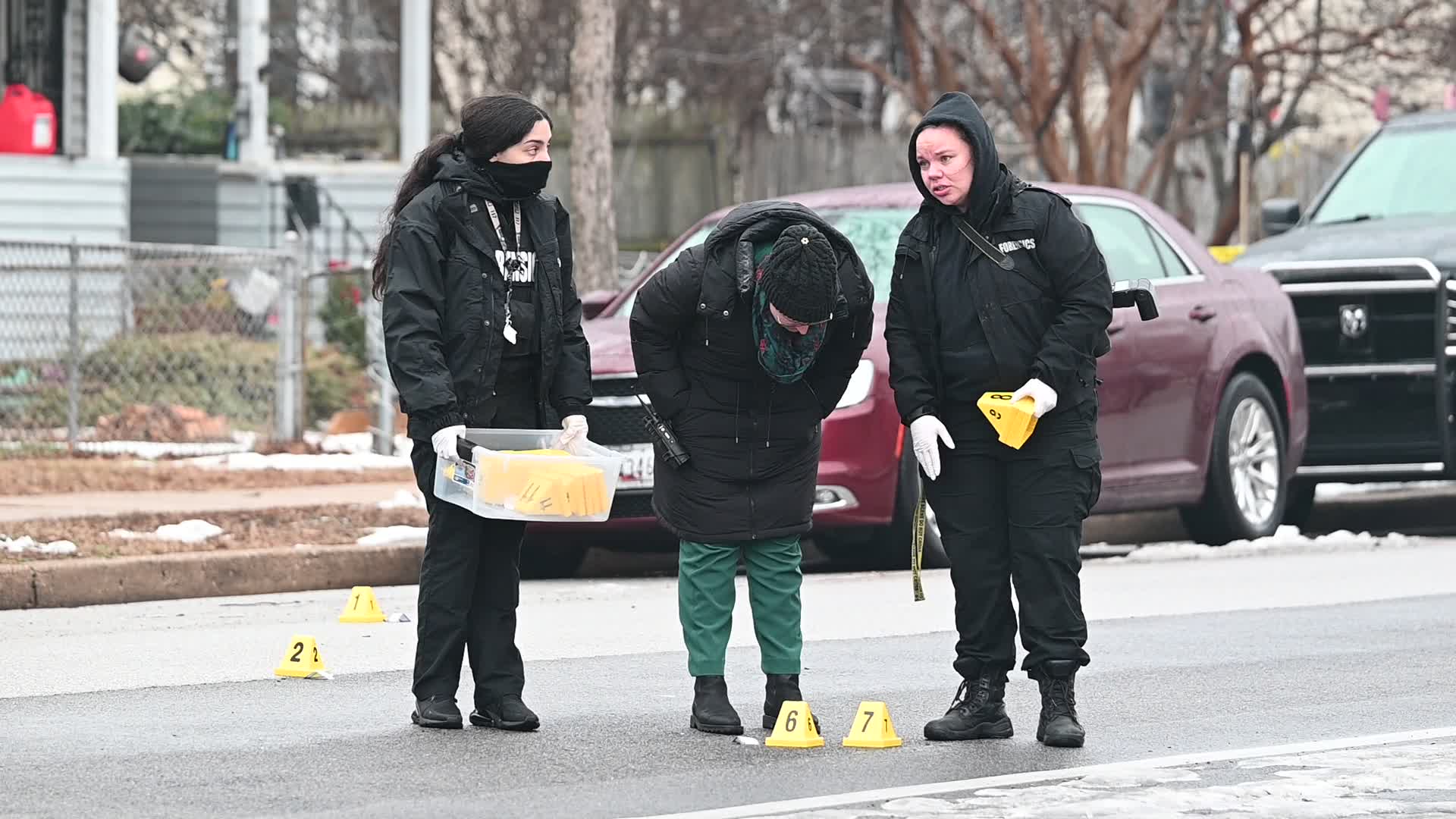 One Man Killed And One Man Injured After They Were Shot Numerous Times While Inside Of A Vehicle On The 400 Block Of Washburn Avenue In Baltimore Maryland