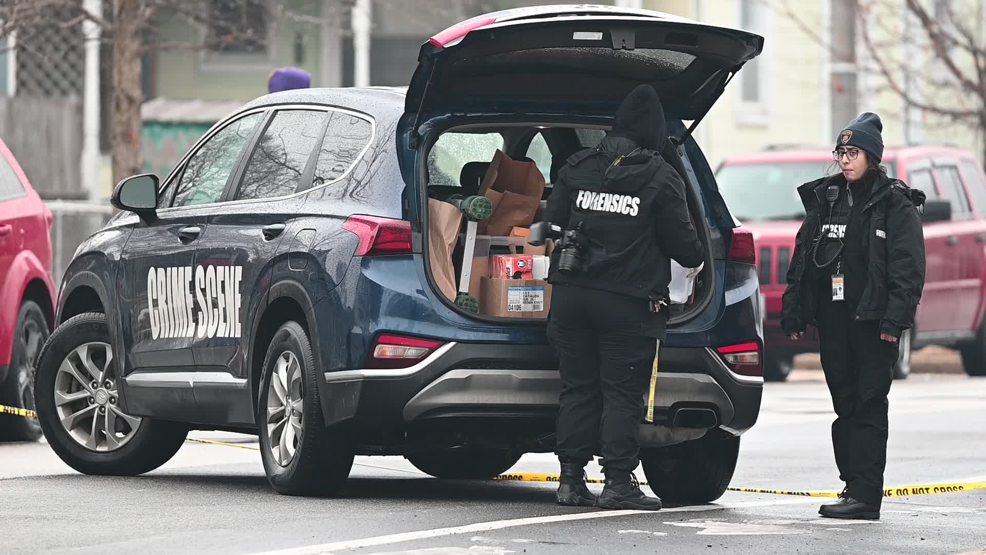 One Man Killed And One Man Injured After They Were Shot Numerous Times While Inside Of A Vehicle On The 400 Block Of Washburn Avenue In Baltimore Maryland