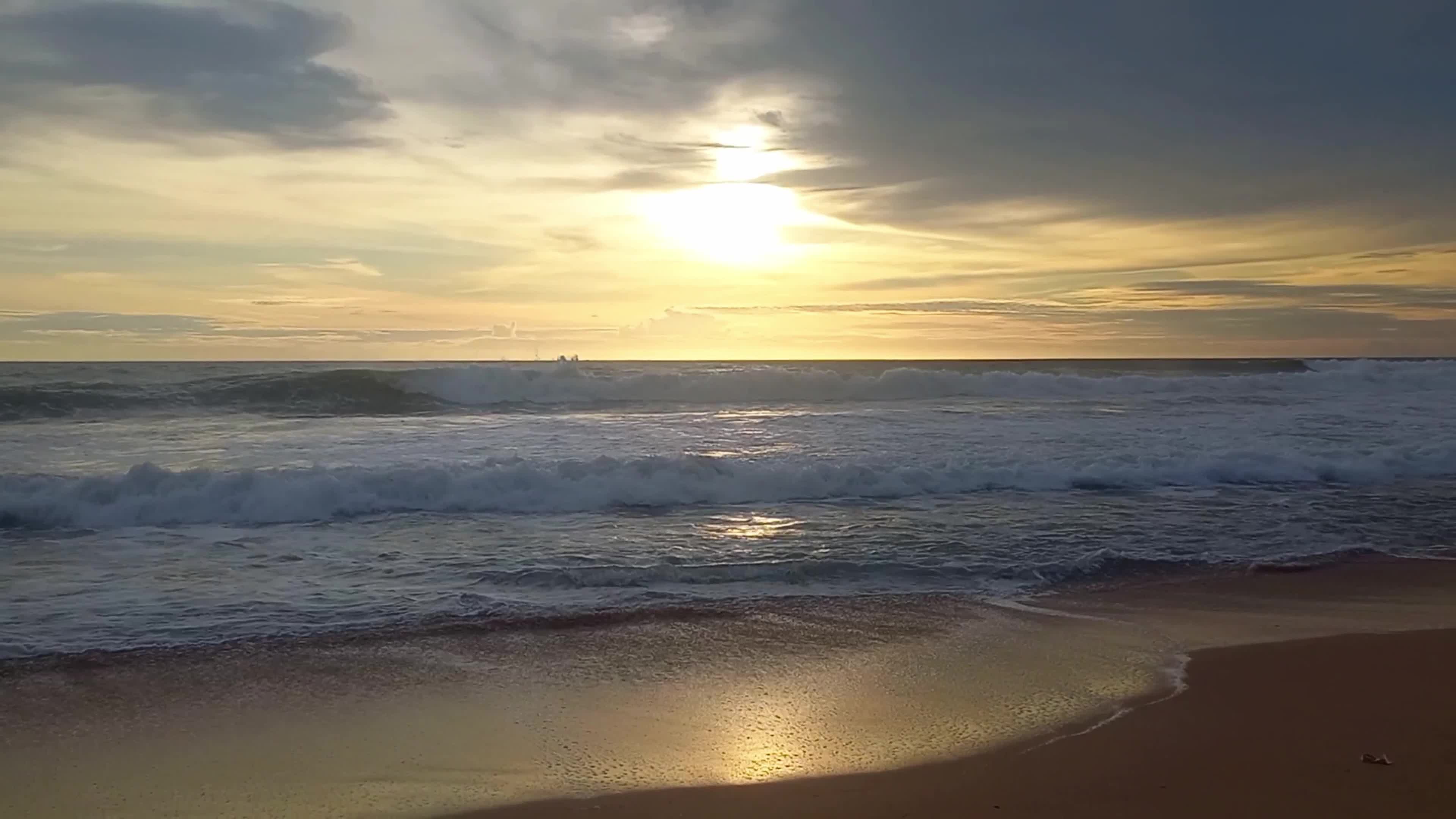 Sunset In Santolo Beach West Java Indonesia