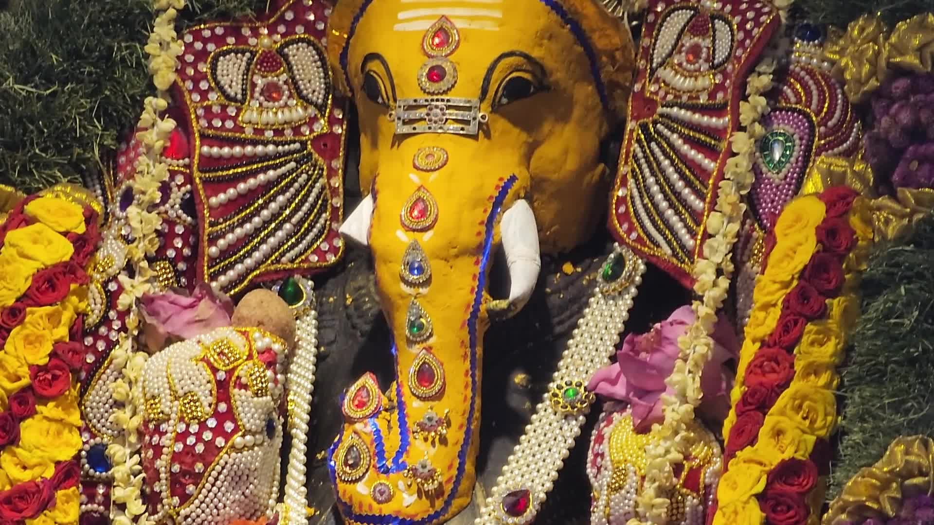Morning prayers at a Tamil Hindu Temple in Canada