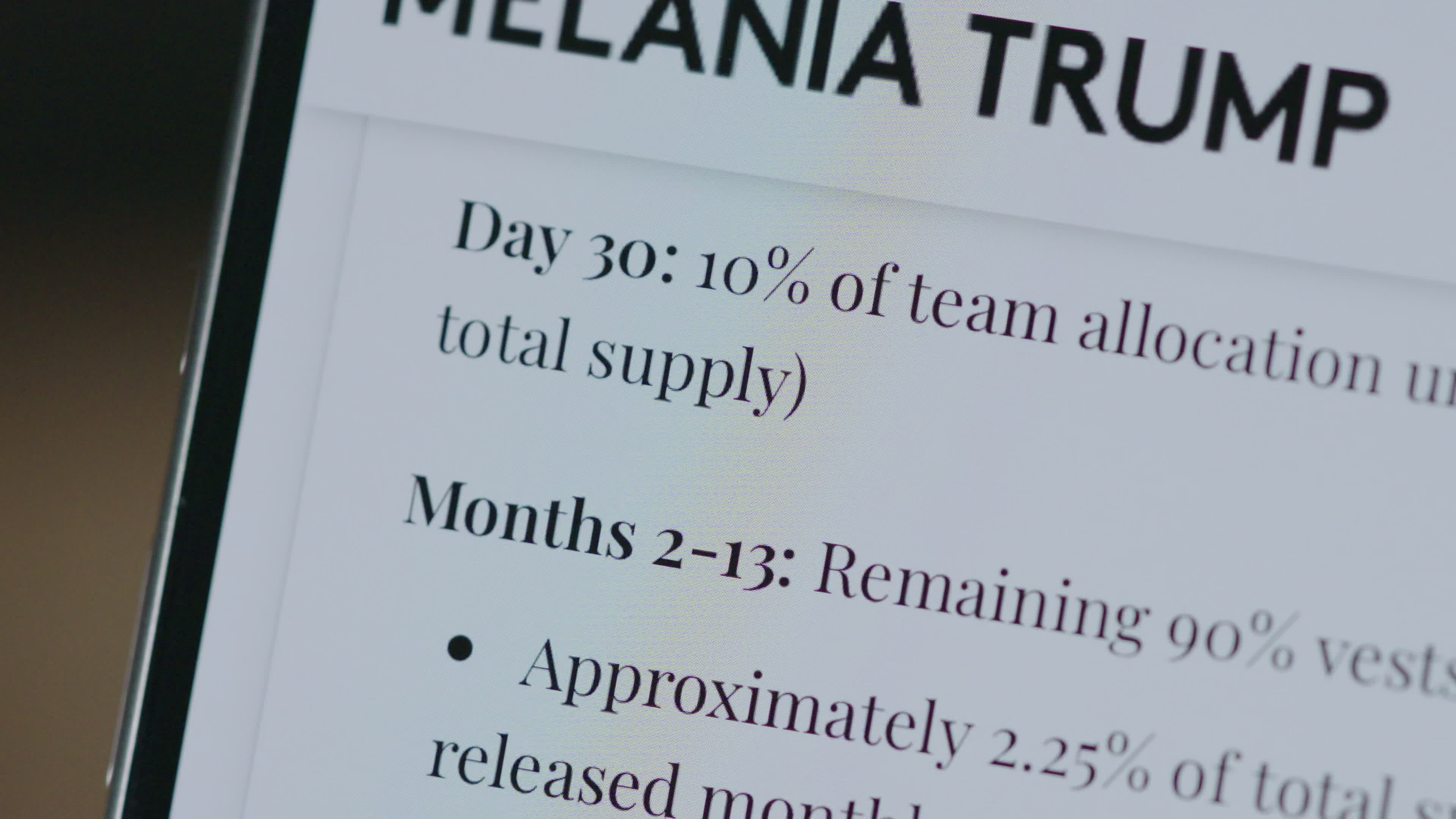 Melania Trump Meme Token Crypto