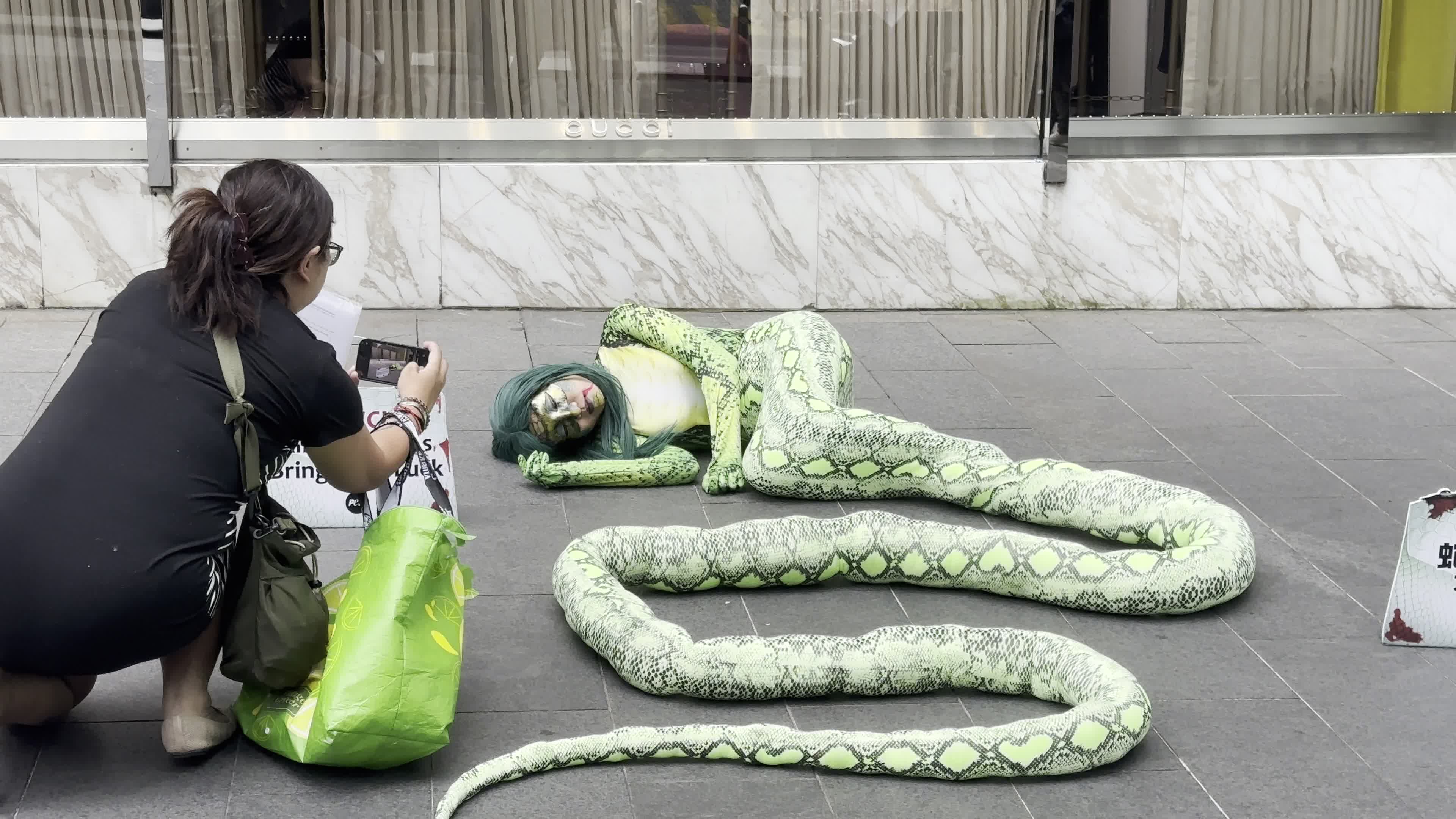 PETA Protests In Front Of Gucci Store In Malaysia