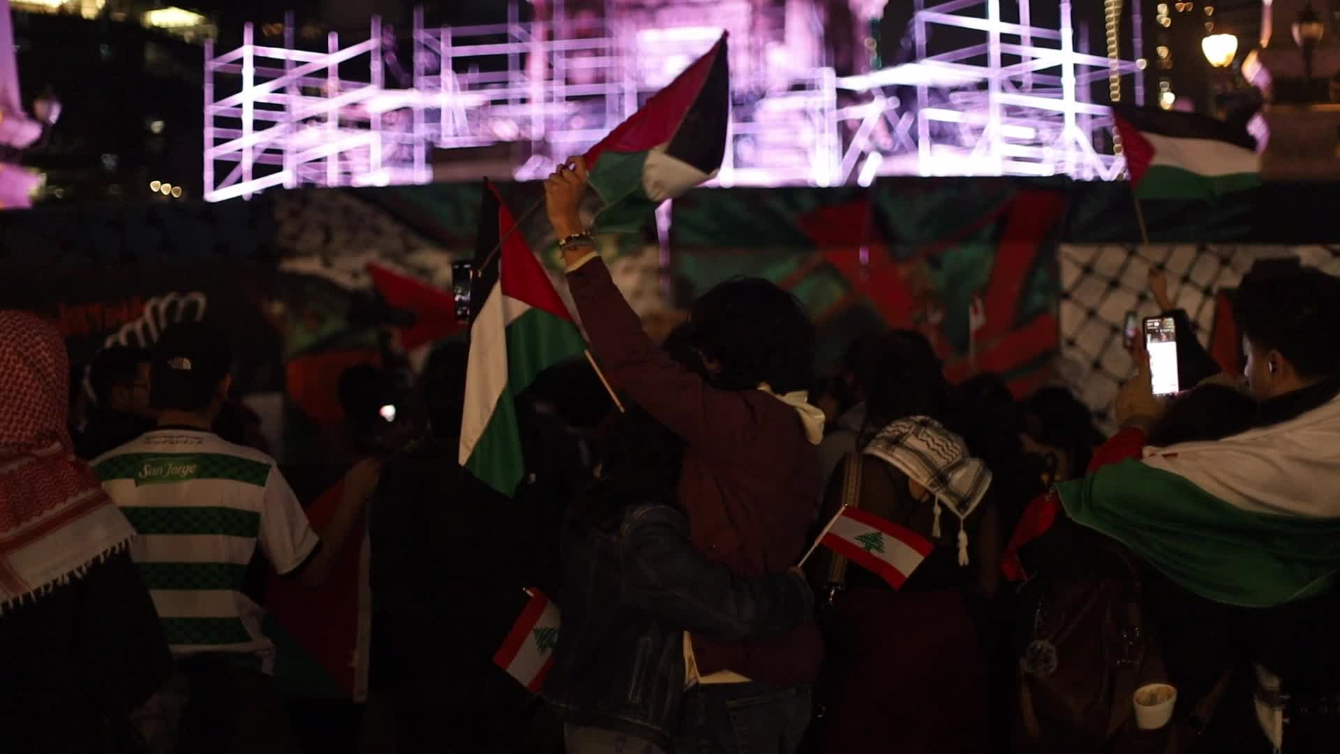 Demonstration in Mexico City after the ceasefire in Gaza