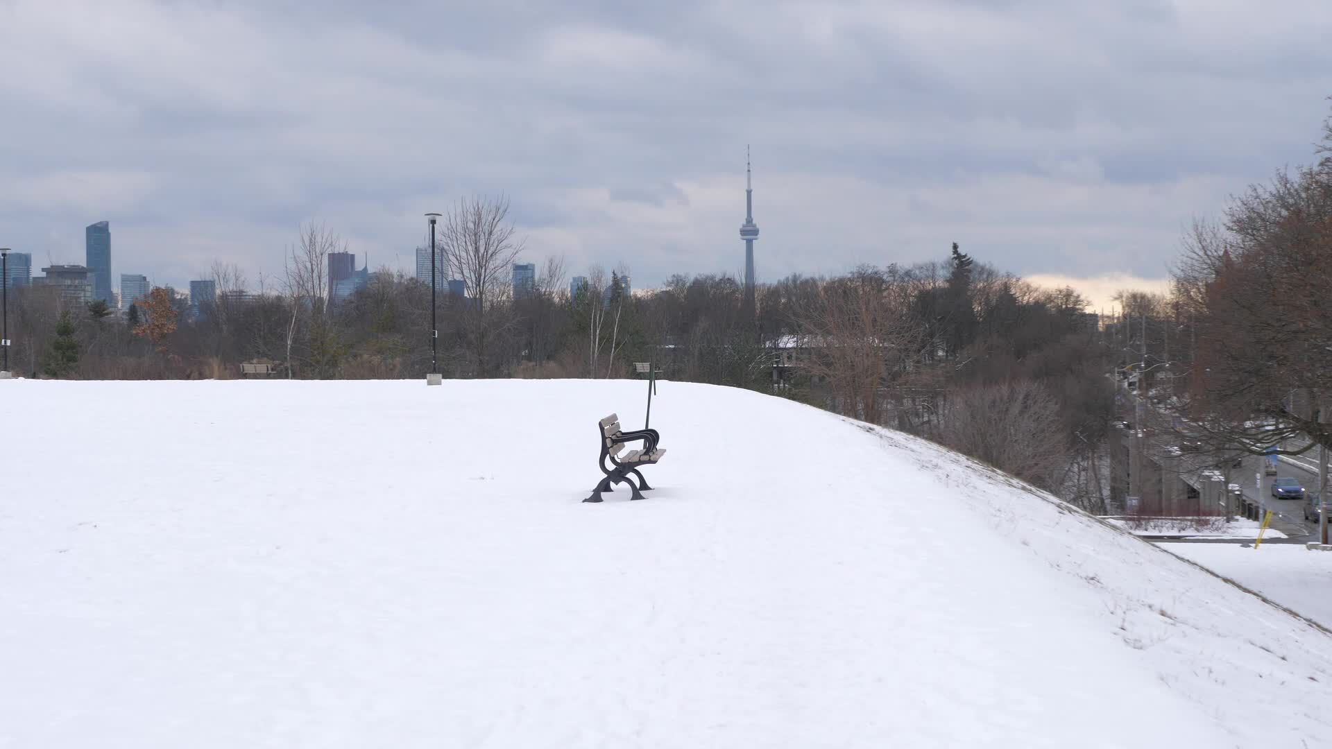 Snowy Day In Toronto, Canada