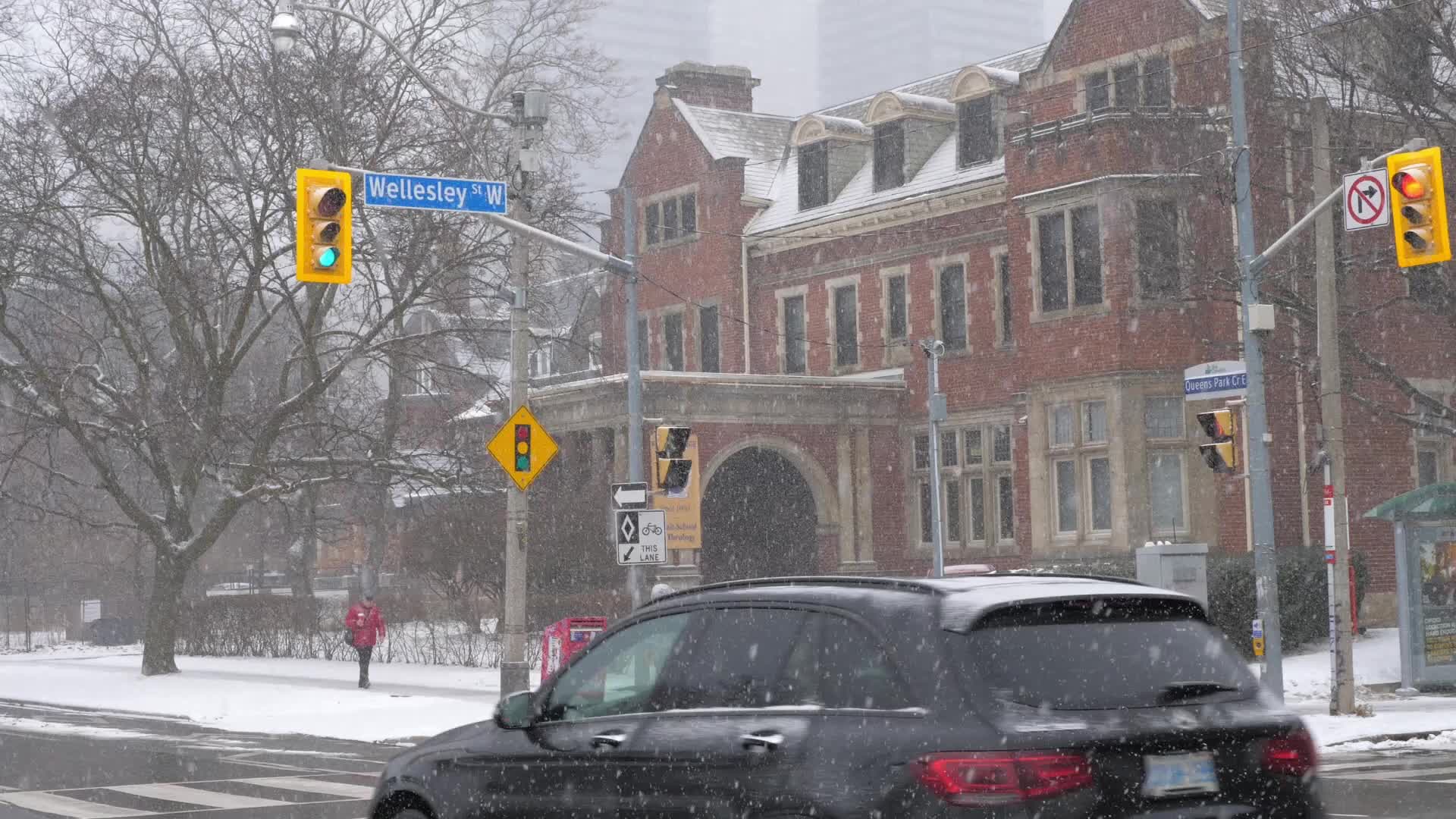 Snowy Day In Toronto, Canada