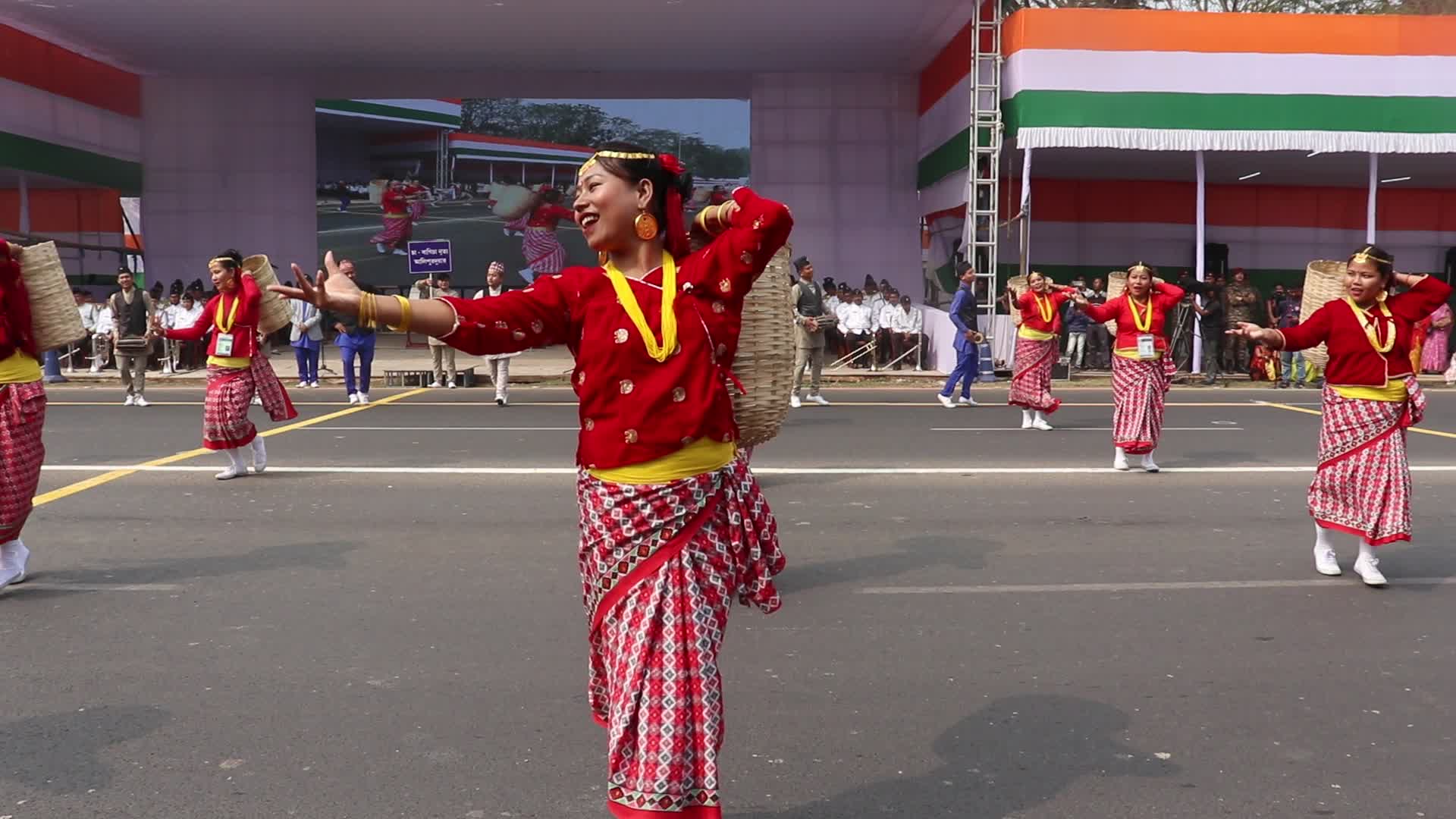 Final dress rehearsal ahead of Republic day parade in India.