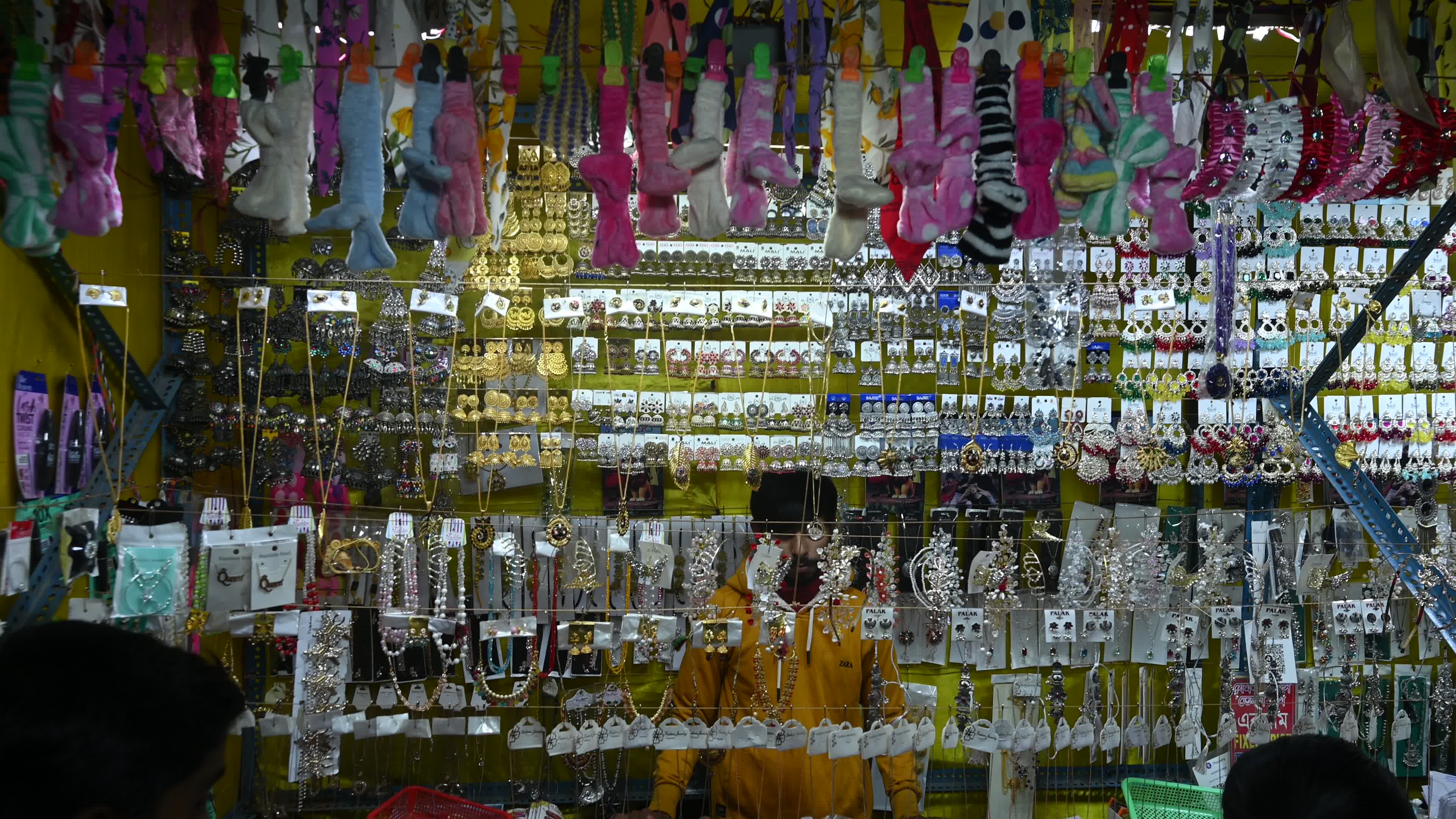 Imitation jewelry shop in India

