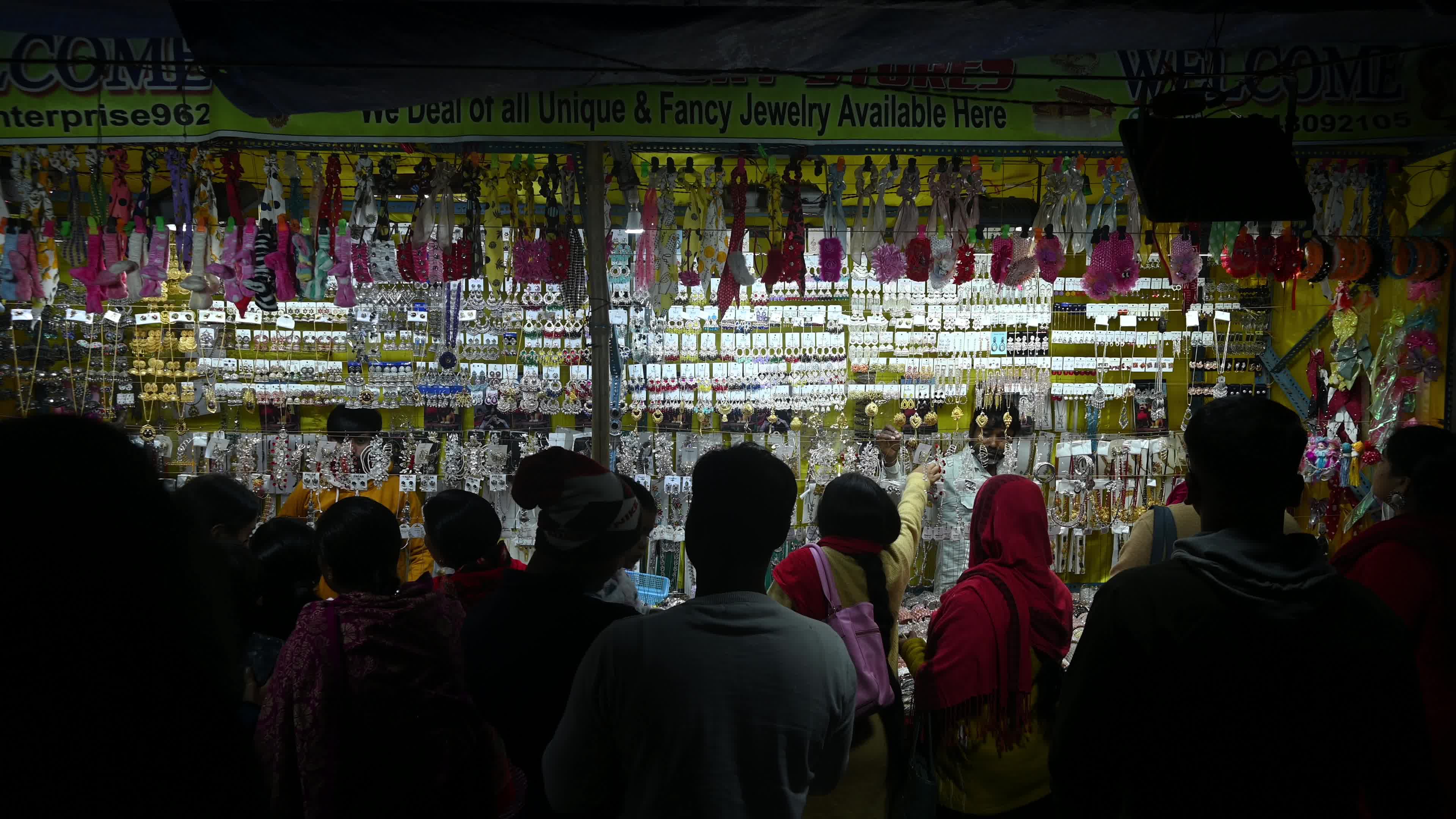 Imitation jewelry shop in India
