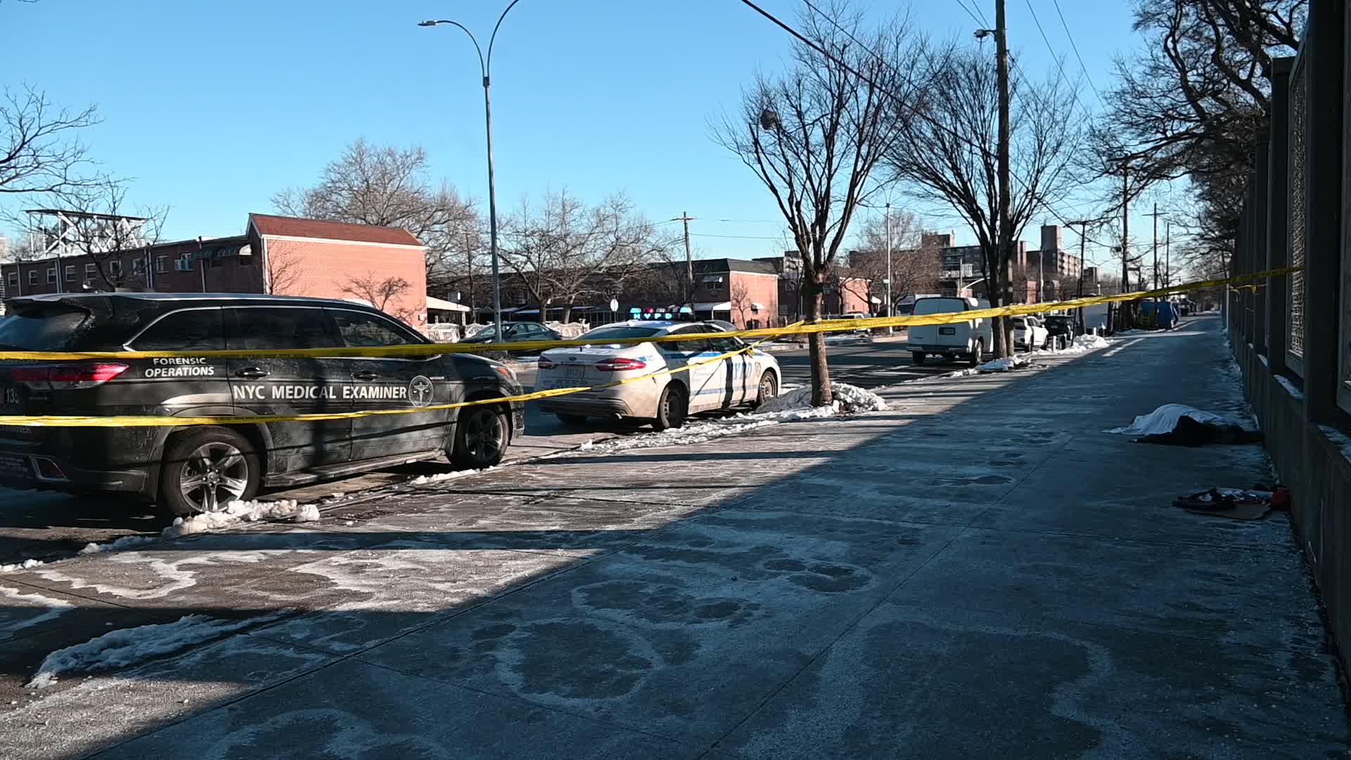 Woman Found Dead On A Sidewalk In Area Of Flatlands Avenue And Van Siclen Avenue In East New York Brooklyn