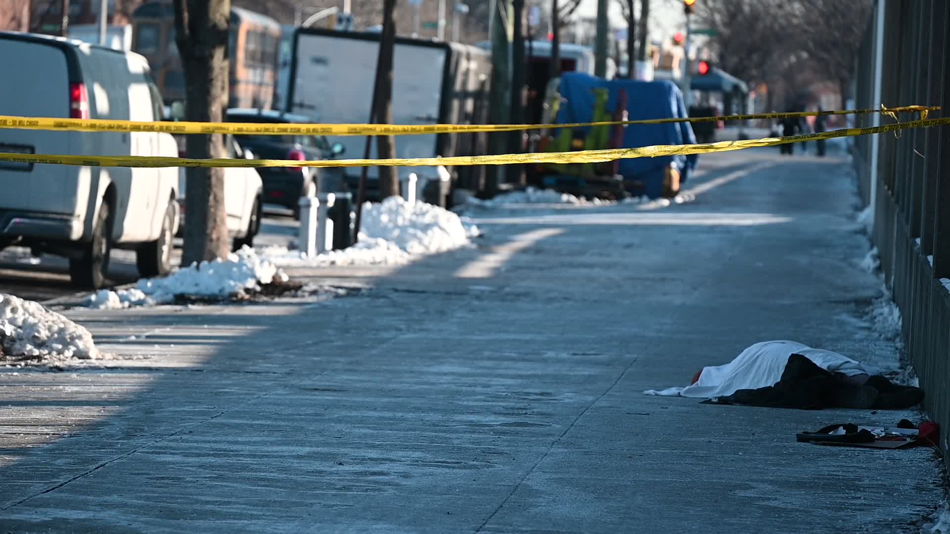 Woman Found Dead On A Sidewalk In Area Of Flatlands Avenue And Van Siclen Avenue In East New York Brooklyn