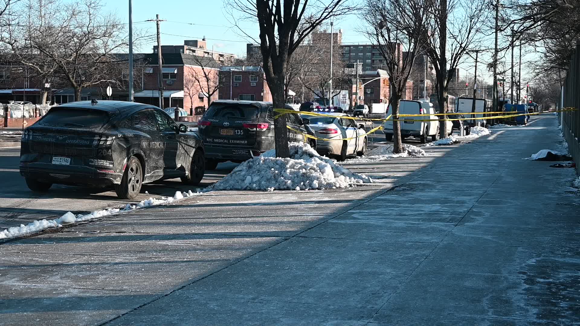 Woman Found Dead On A Sidewalk In Area Of Flatlands Avenue And Van Siclen Avenue In East New York Brooklyn