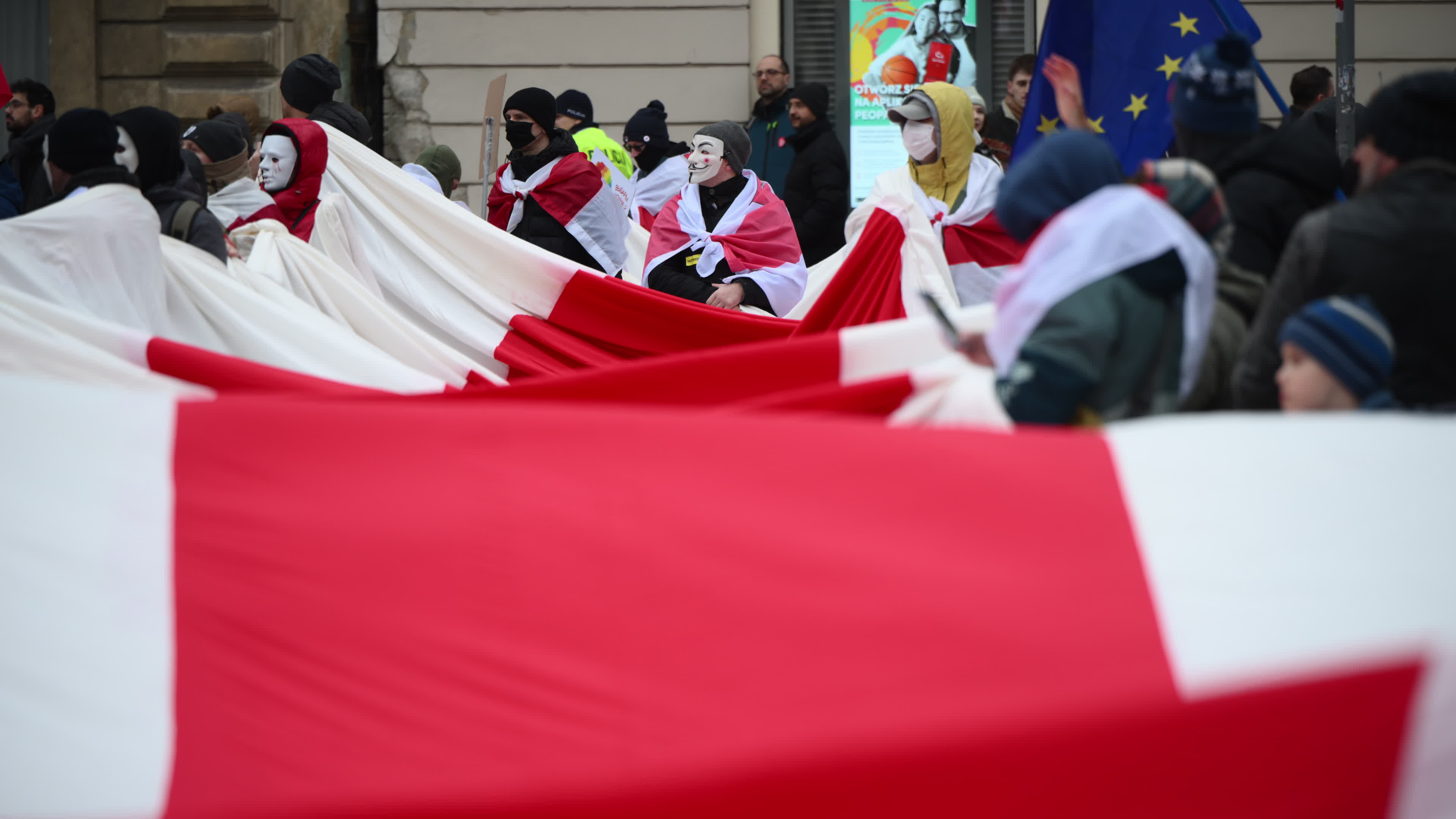 Belarus Opposition in Warsaw on Day of Presidential Elections
