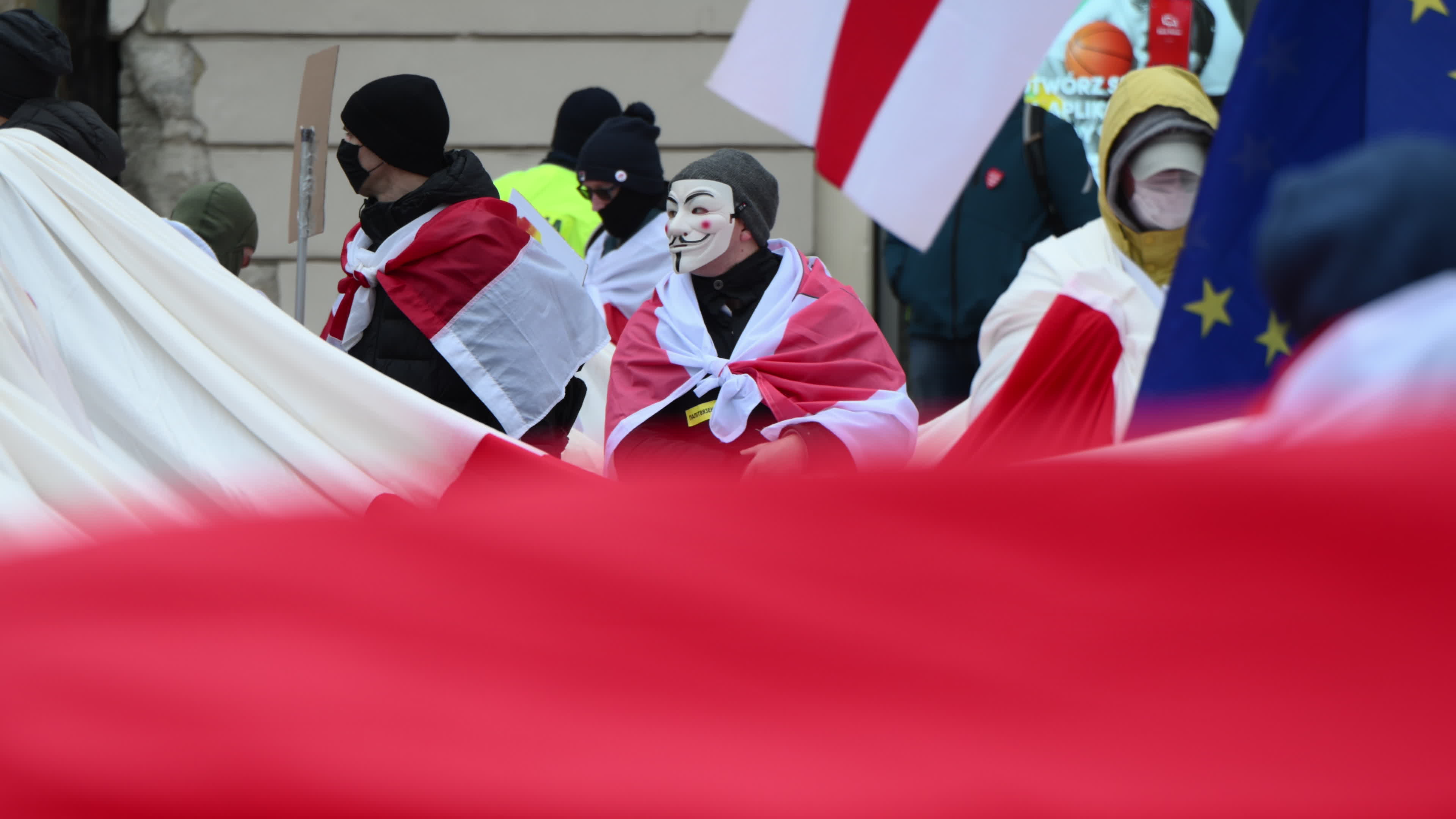 Belarus Opposition in Warsaw on Day of Presidential Elections