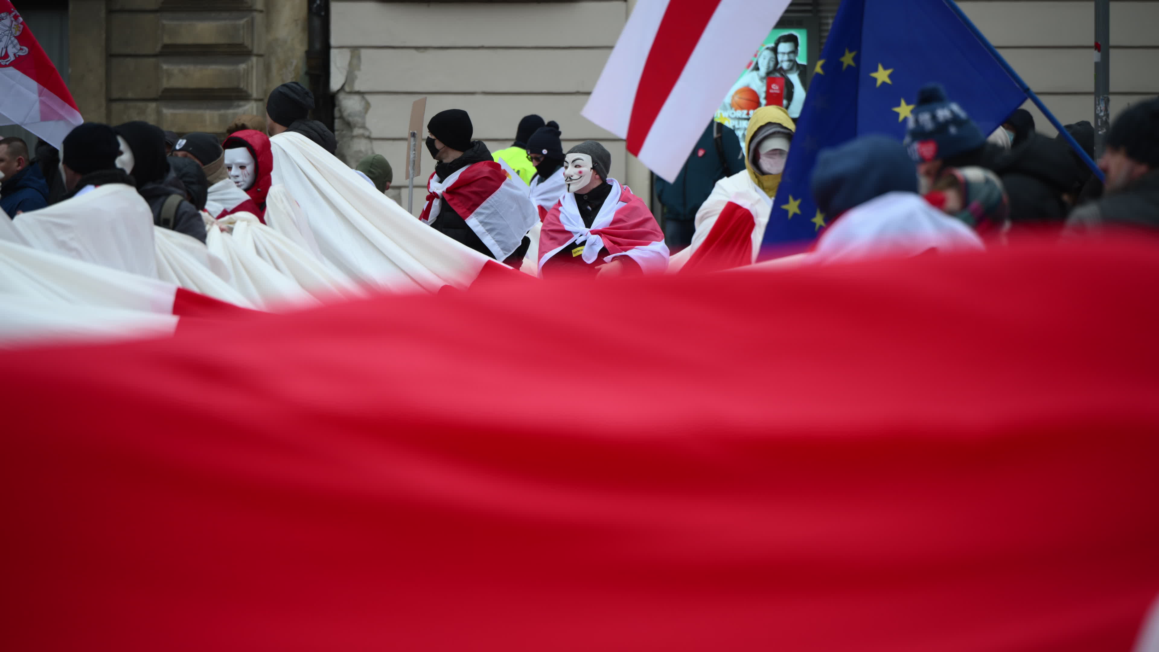 Belarus Opposition in Warsaw on Day of Presidential Elections
