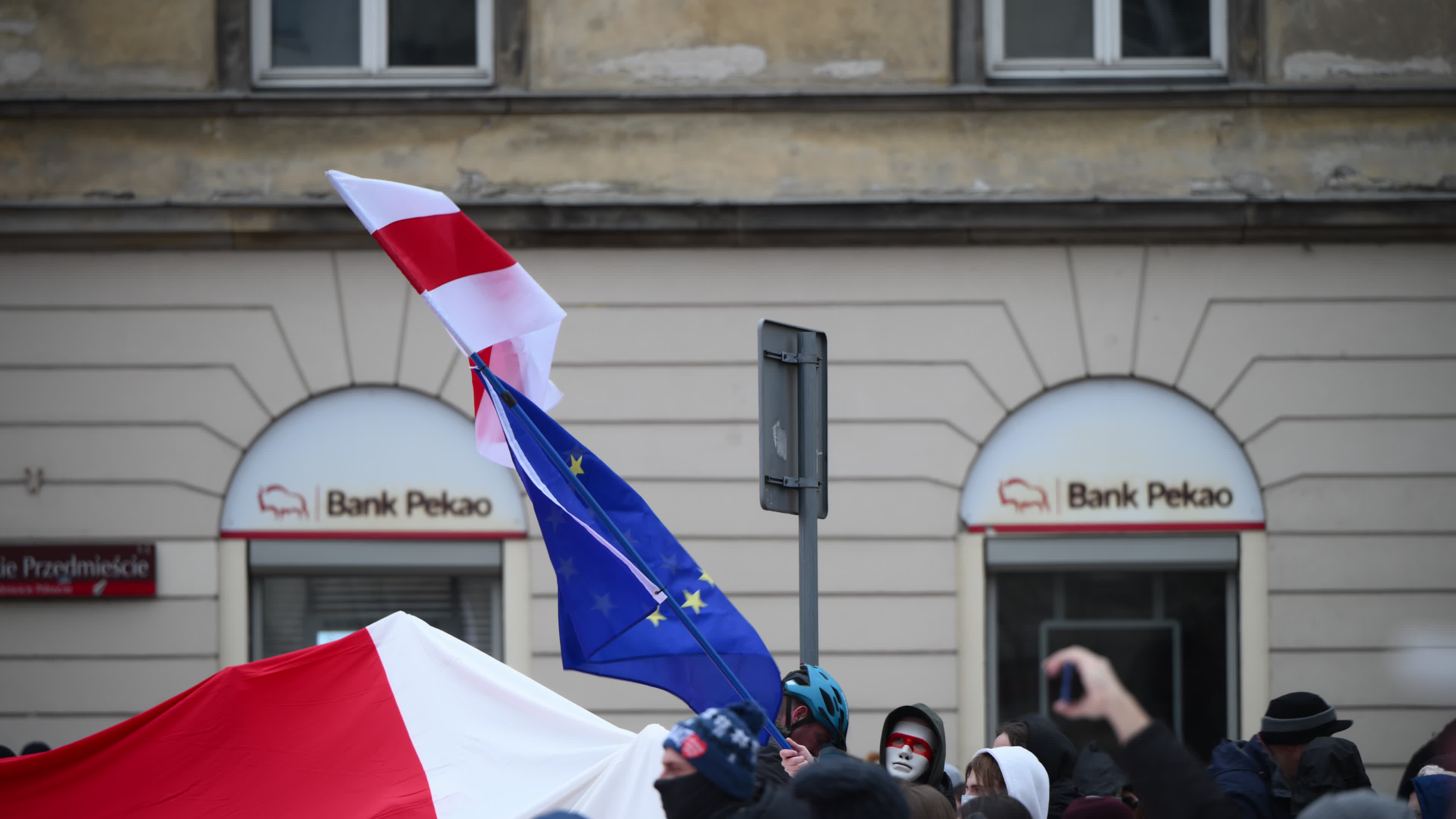 Belarus Opposition in Warsaw on Day of Presidential Elections