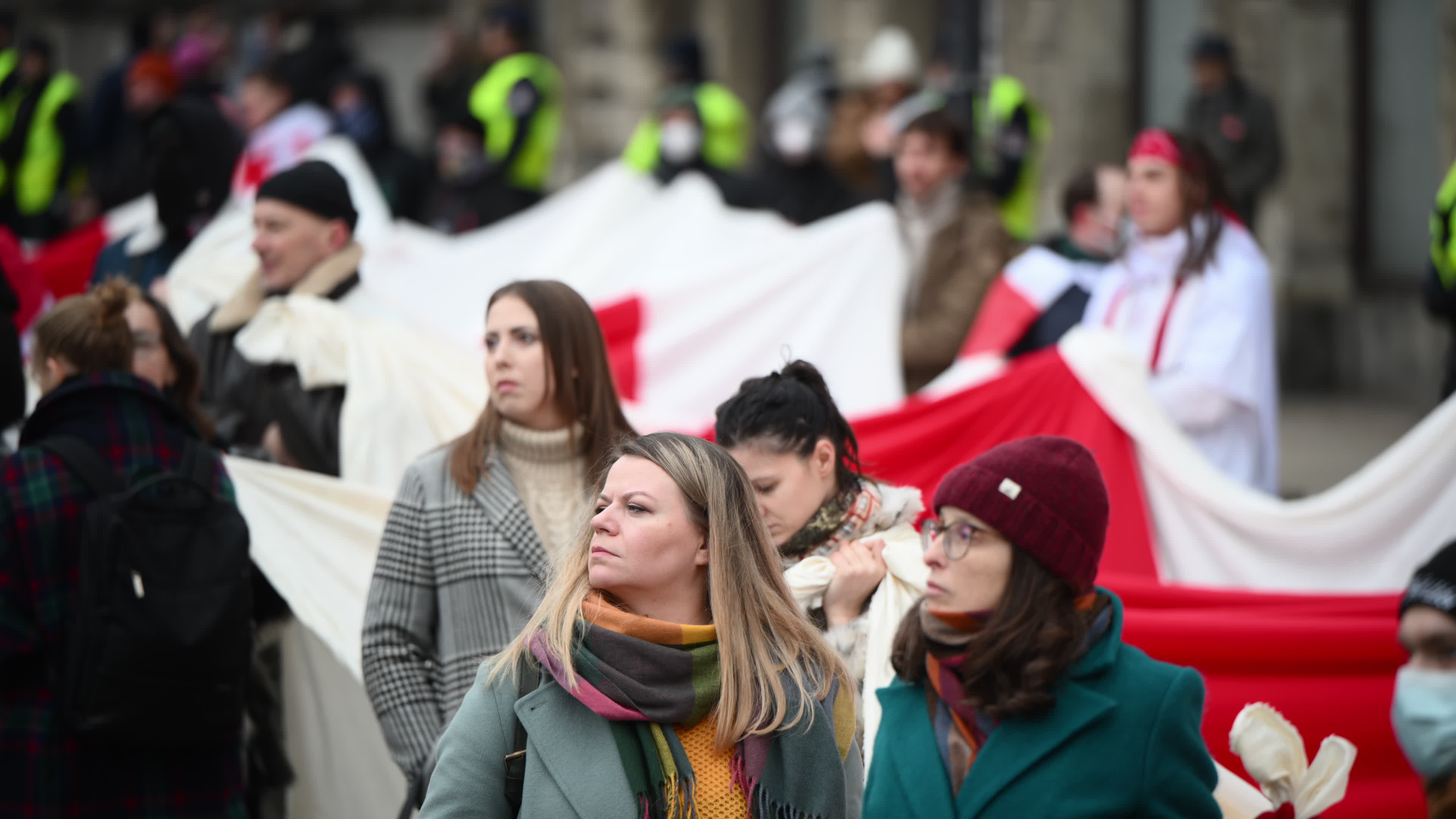 Belarus Opposition in Warsaw on Day of Presidential Elections