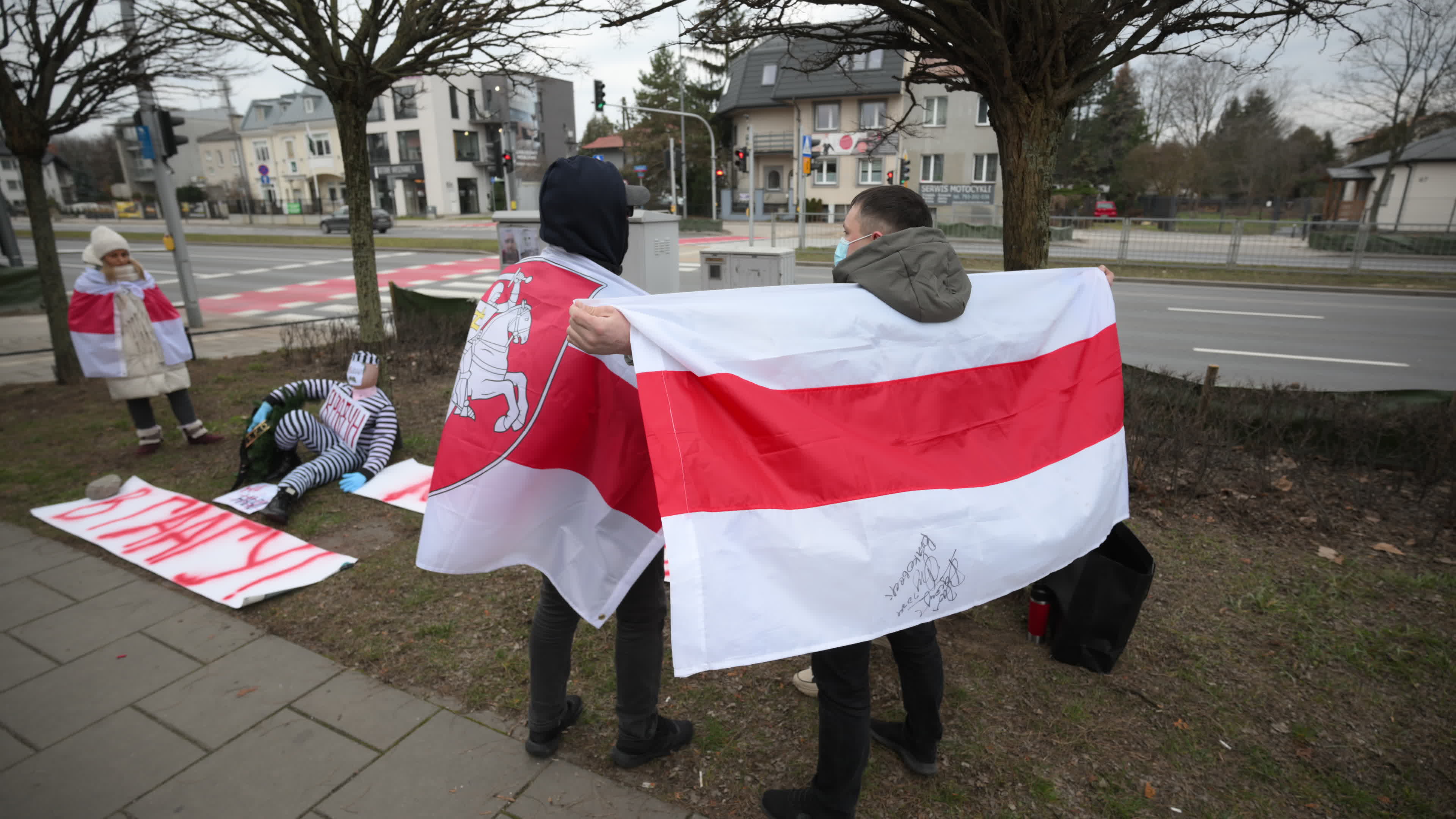Belarus Opposition in Warsaw on Day of Presidential Elections