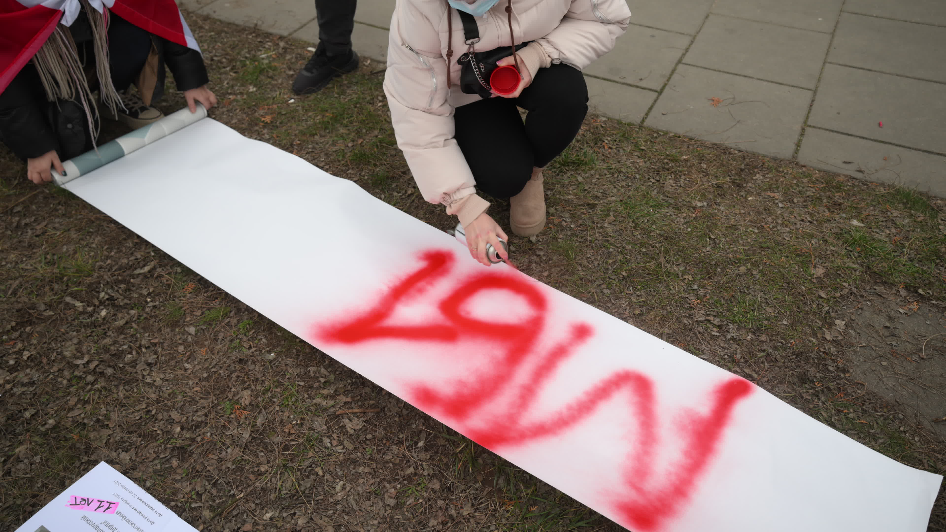Belarus Opposition in Warsaw on Day of Presidential Elections
