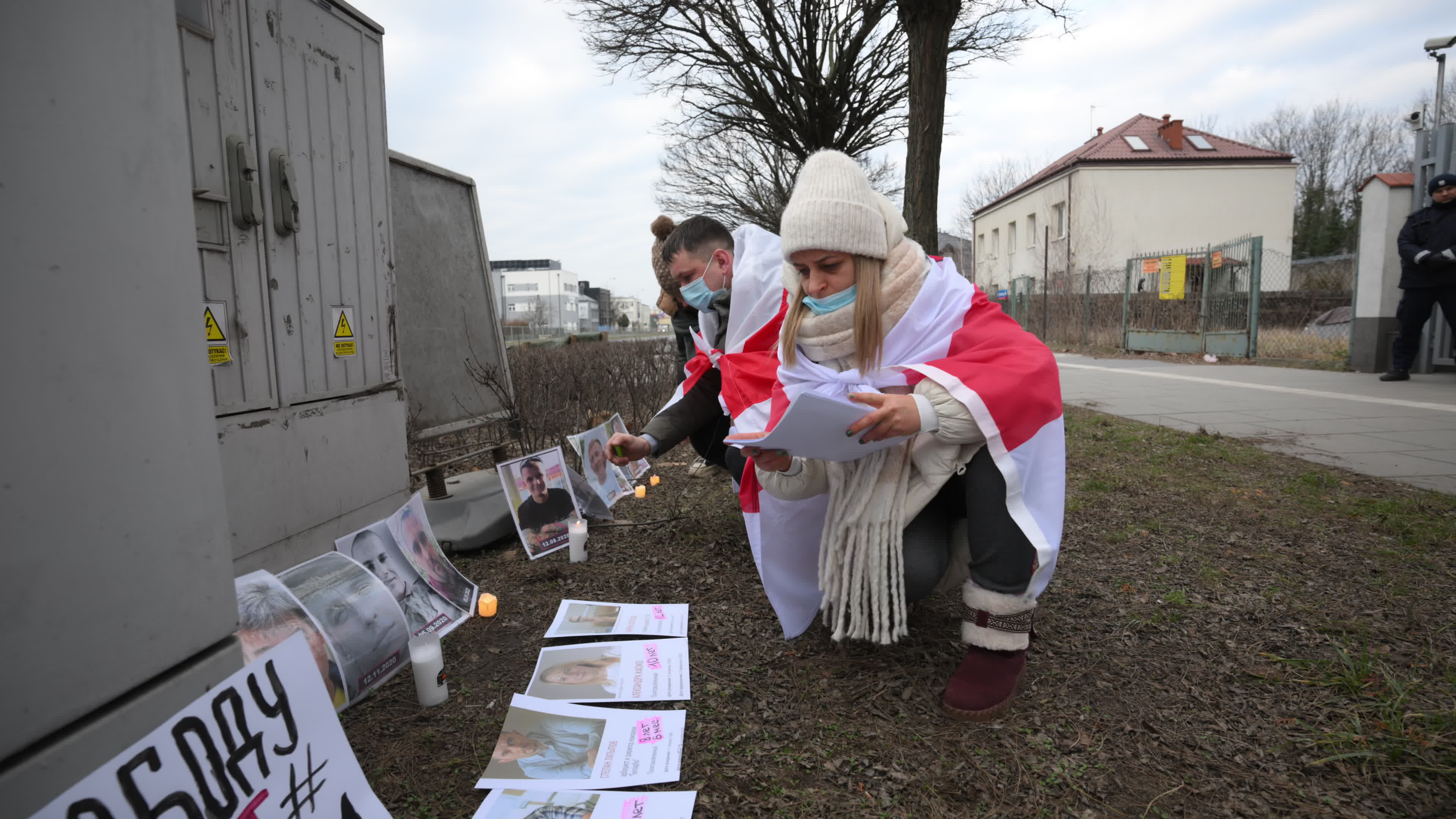 Belarus Opposition in Warsaw on Day of Presidential Elections