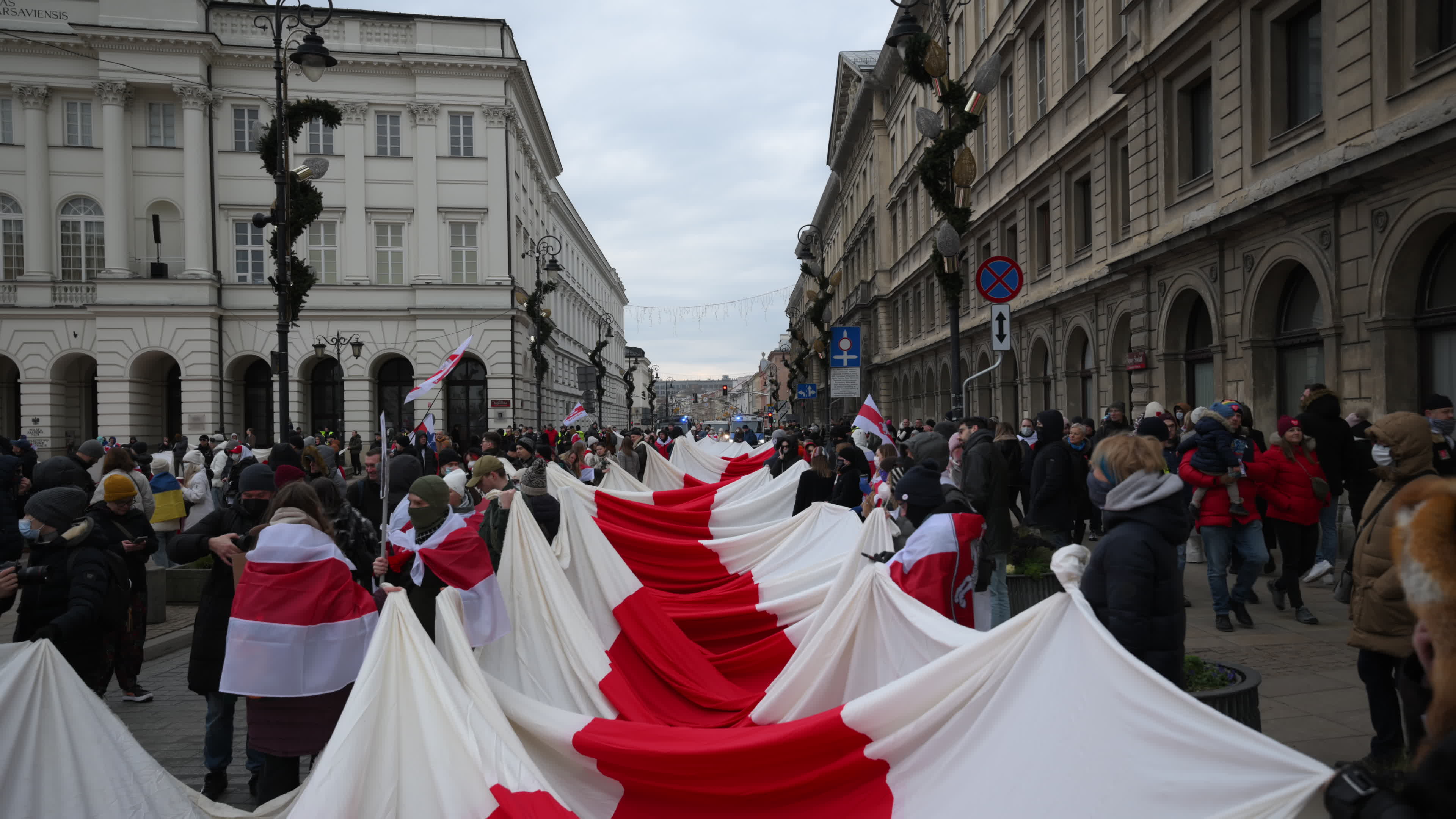 Belarus Opposition in Warsaw on Day of Presidential Elections