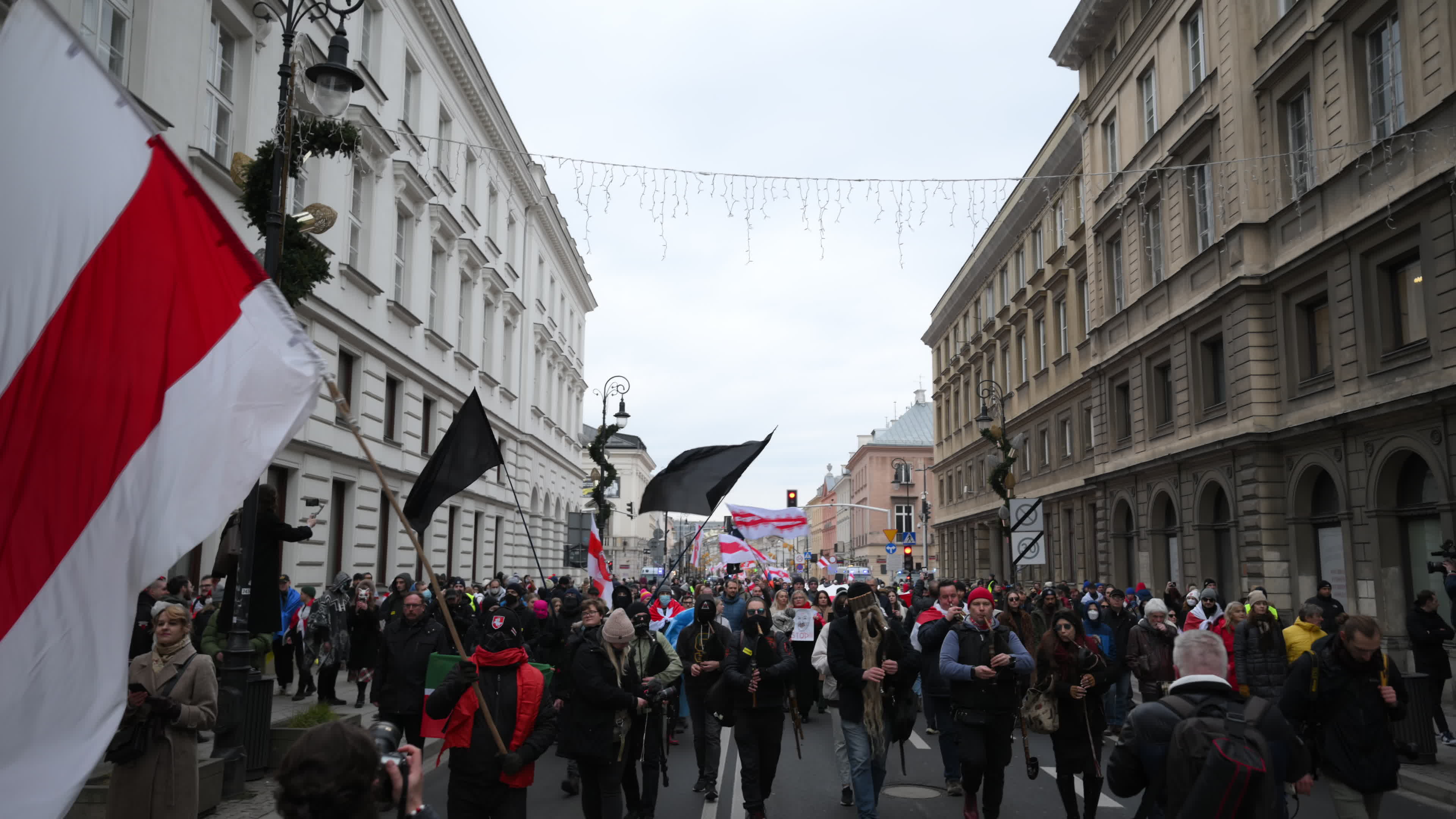 Belarus Opposition in Warsaw on Day of Presidential Elections