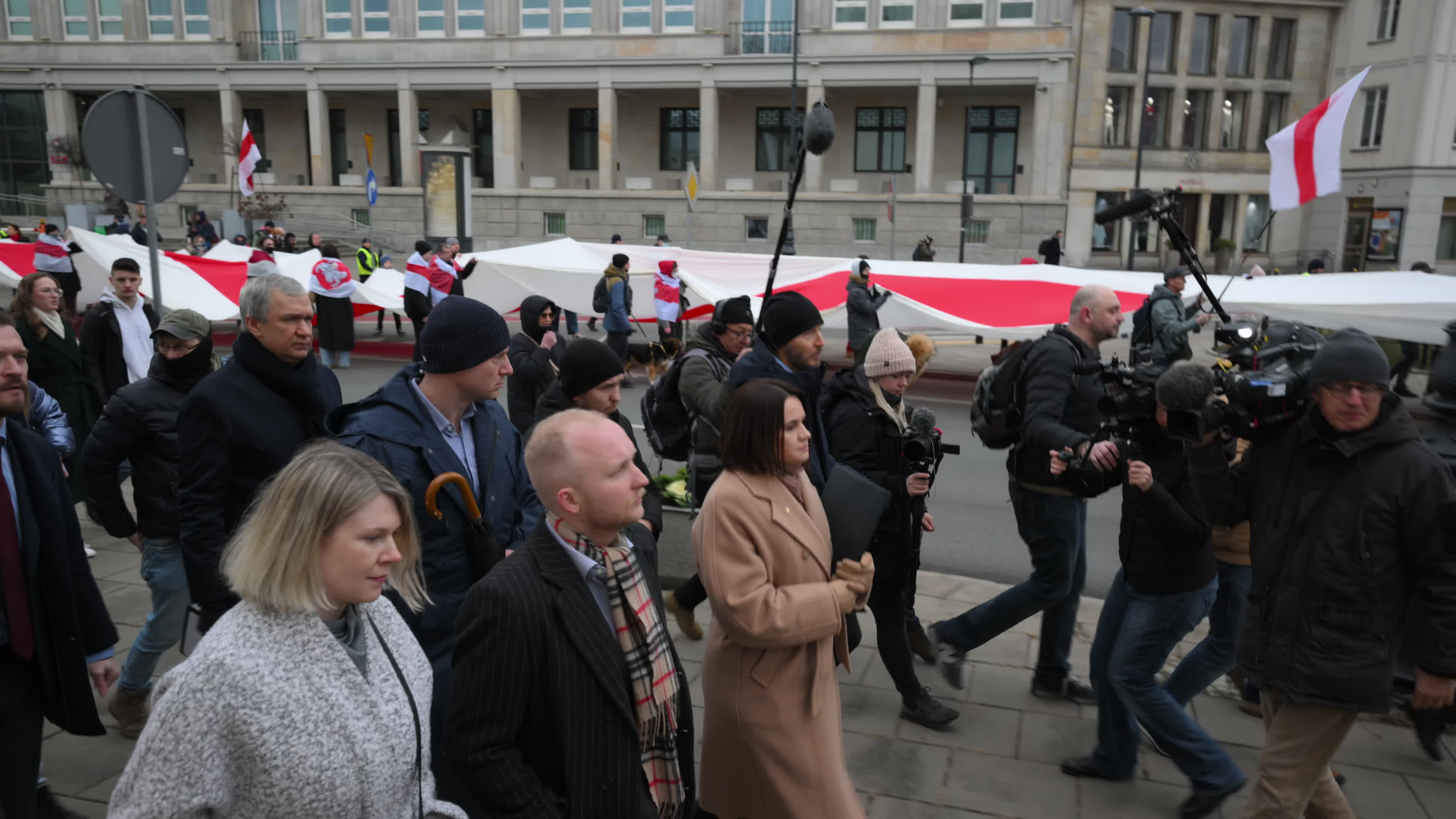 Belarus Opposition in Warsaw on Day of Presidential Elections