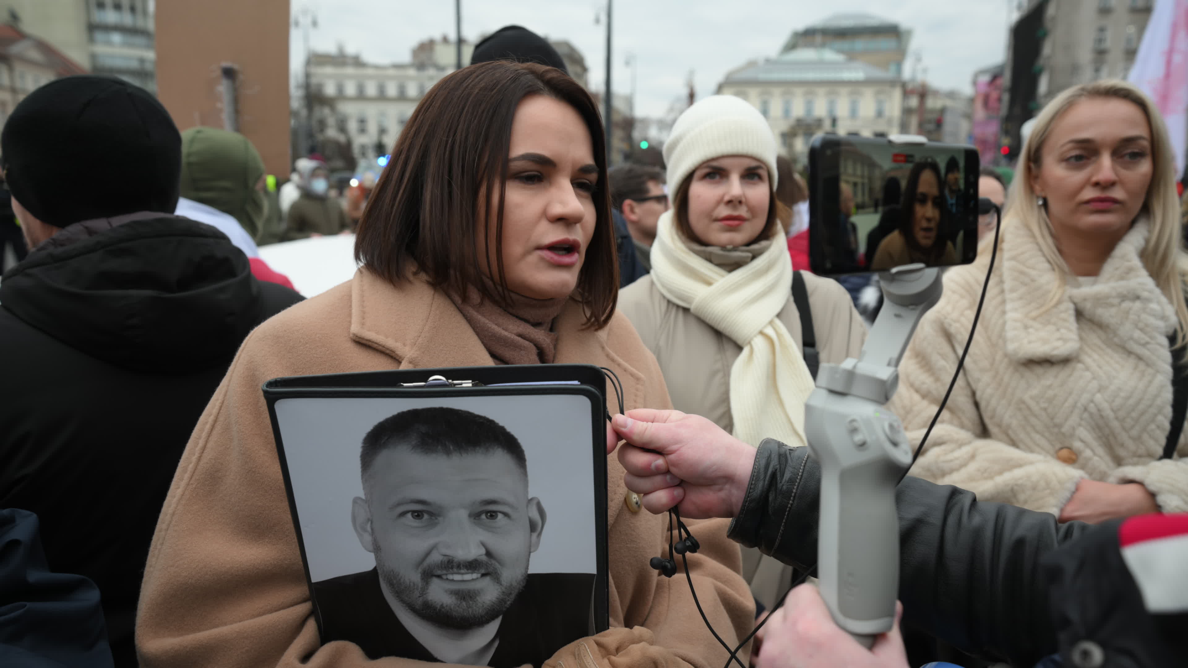 Belarus Opposition in Warsaw on Day of Presidential Elections