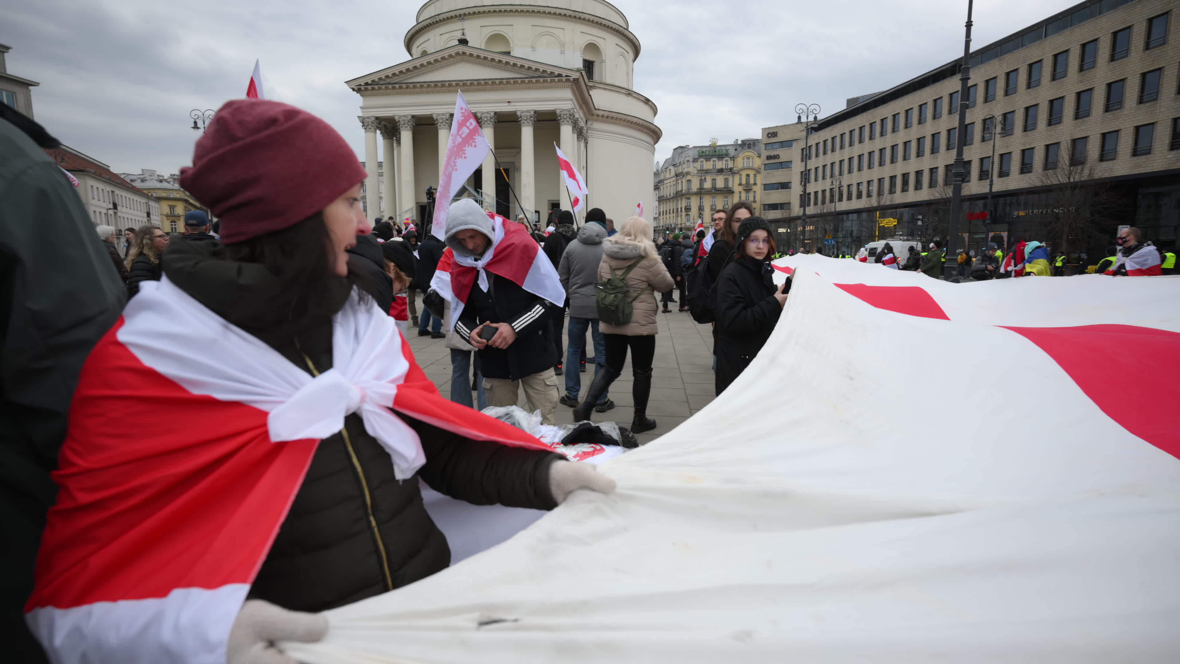 Belarus Opposition in Warsaw on Day of Presidential Elections