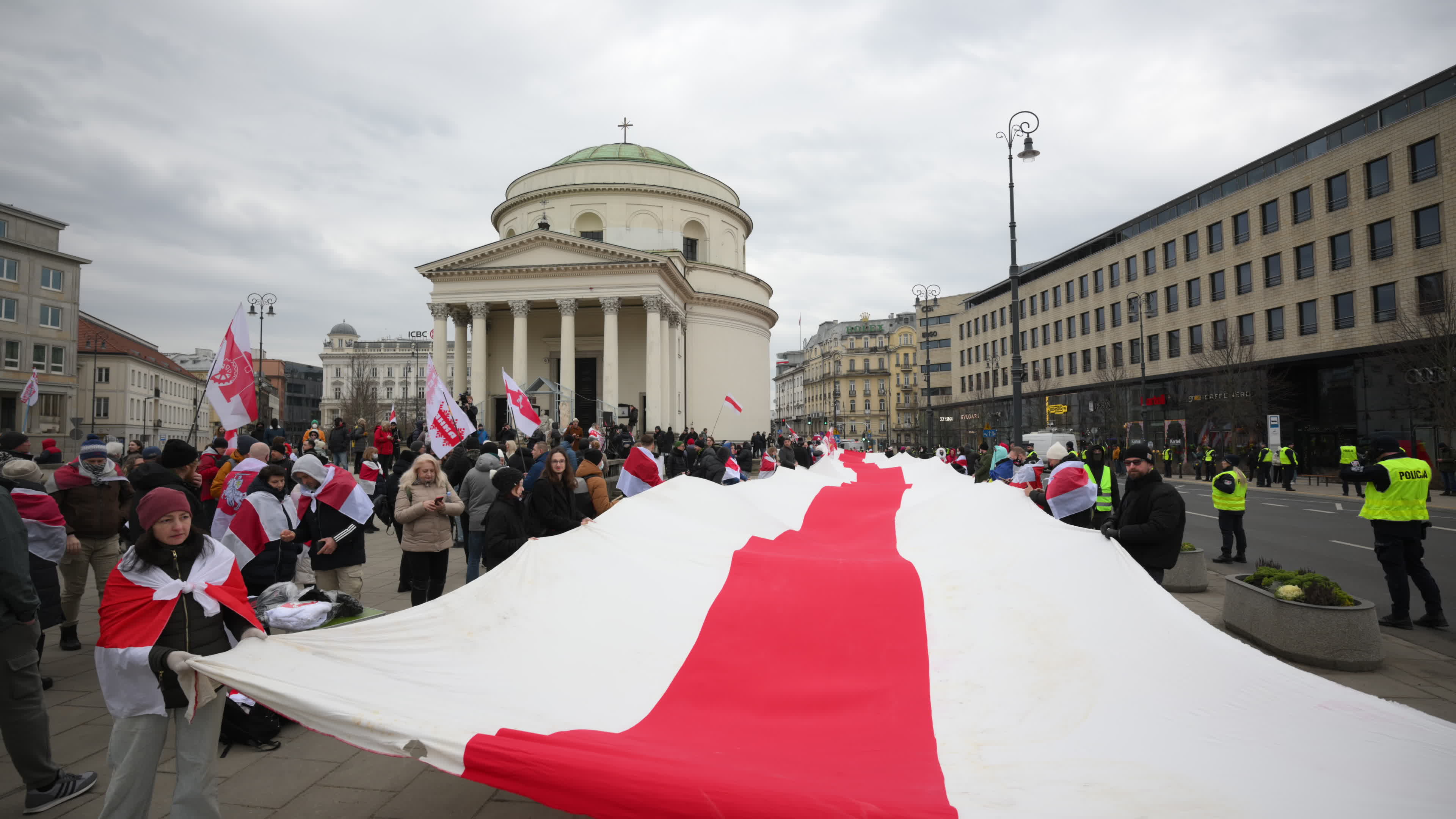 Belarus Opposition in Warsaw on Day of Presidential Elections