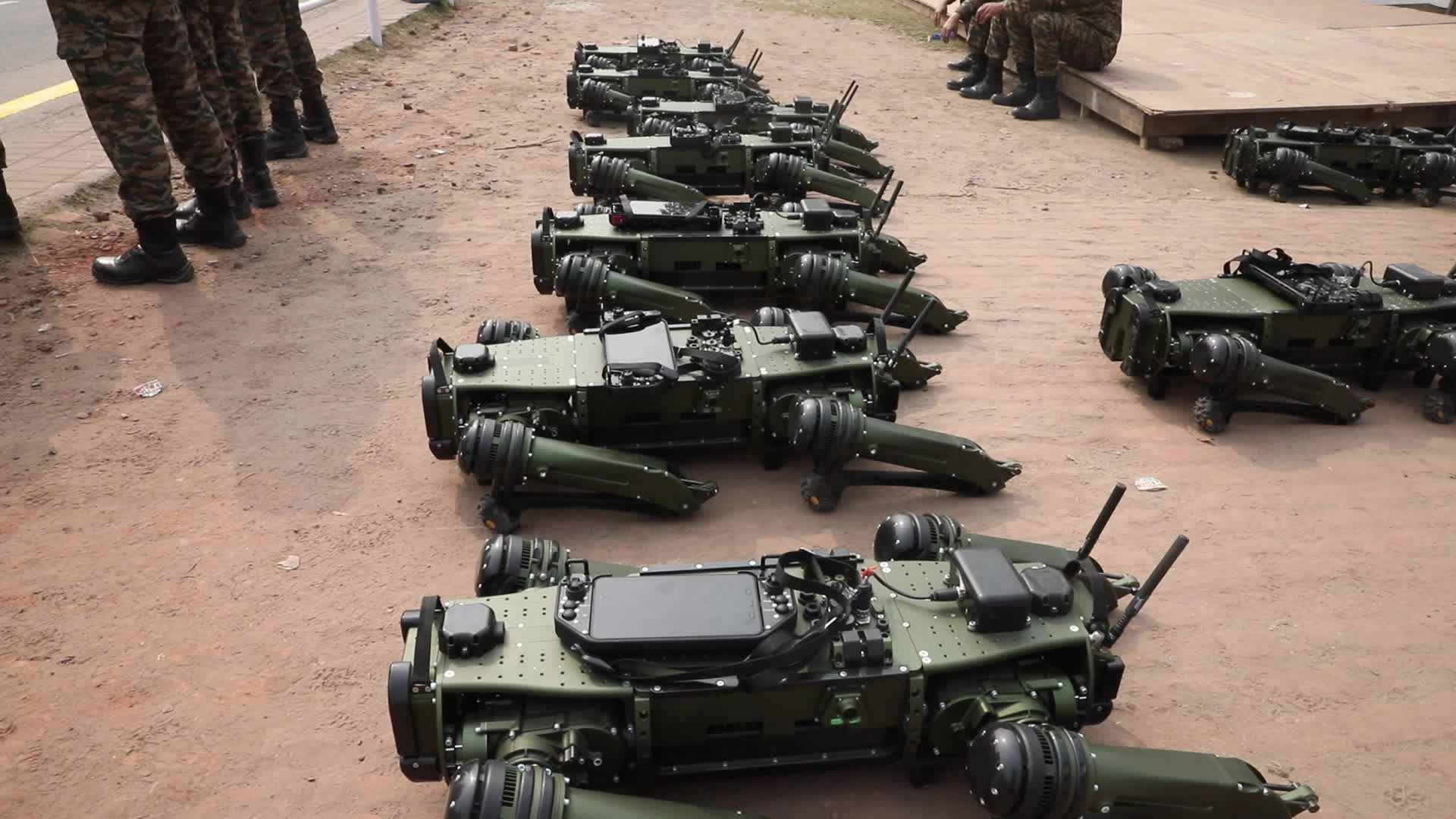 Indian soldiers march during a full dress rehearsal for the upcoming Republic Day parade in Kolkata,