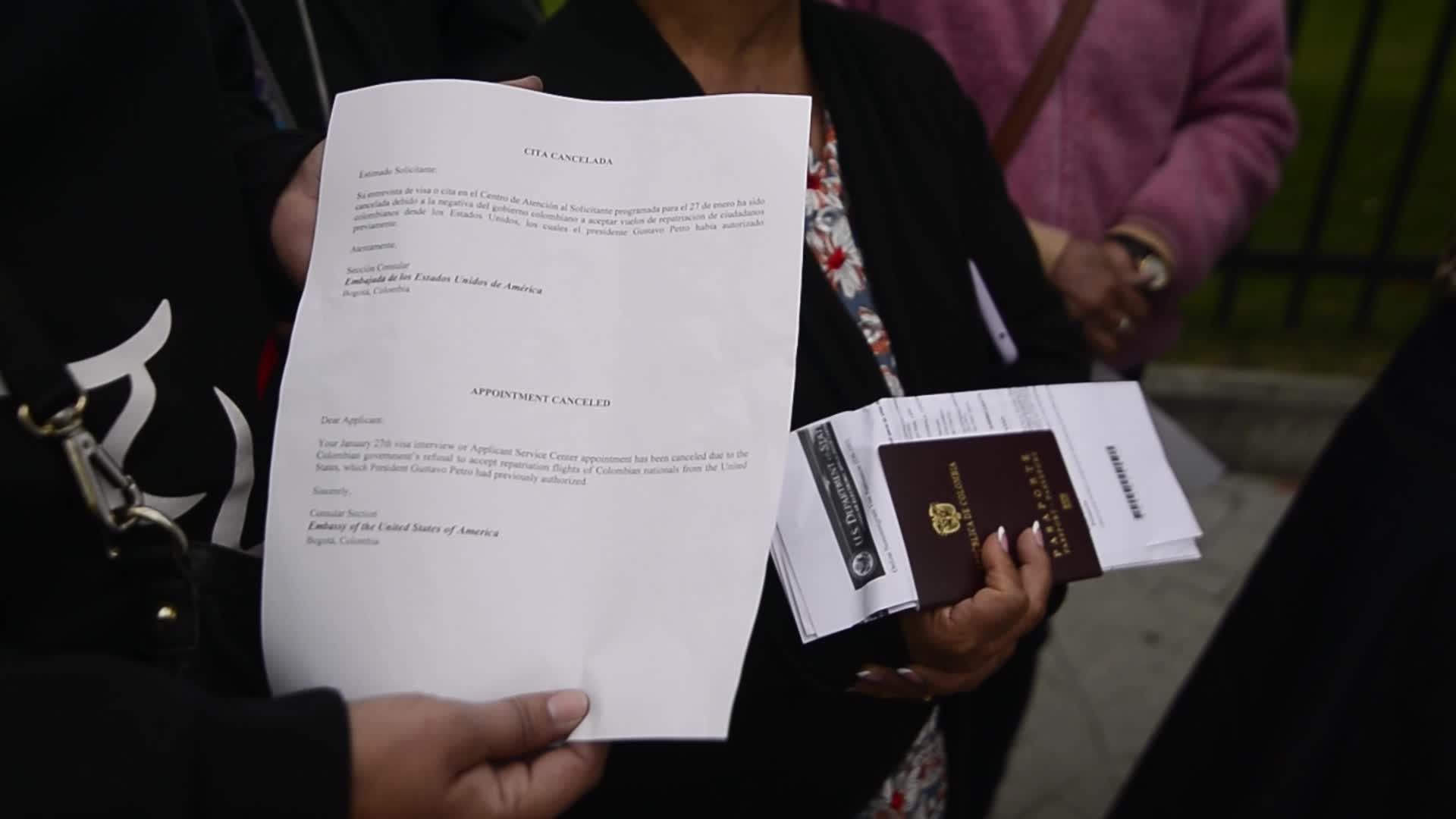 United States Visa Appointments Cancelled in Bogota