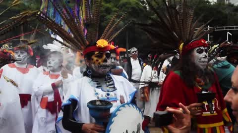 Parade of Catrinas in Day of the Dead