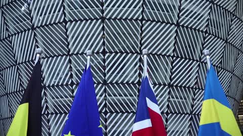 Flags Of The European Union And UK
