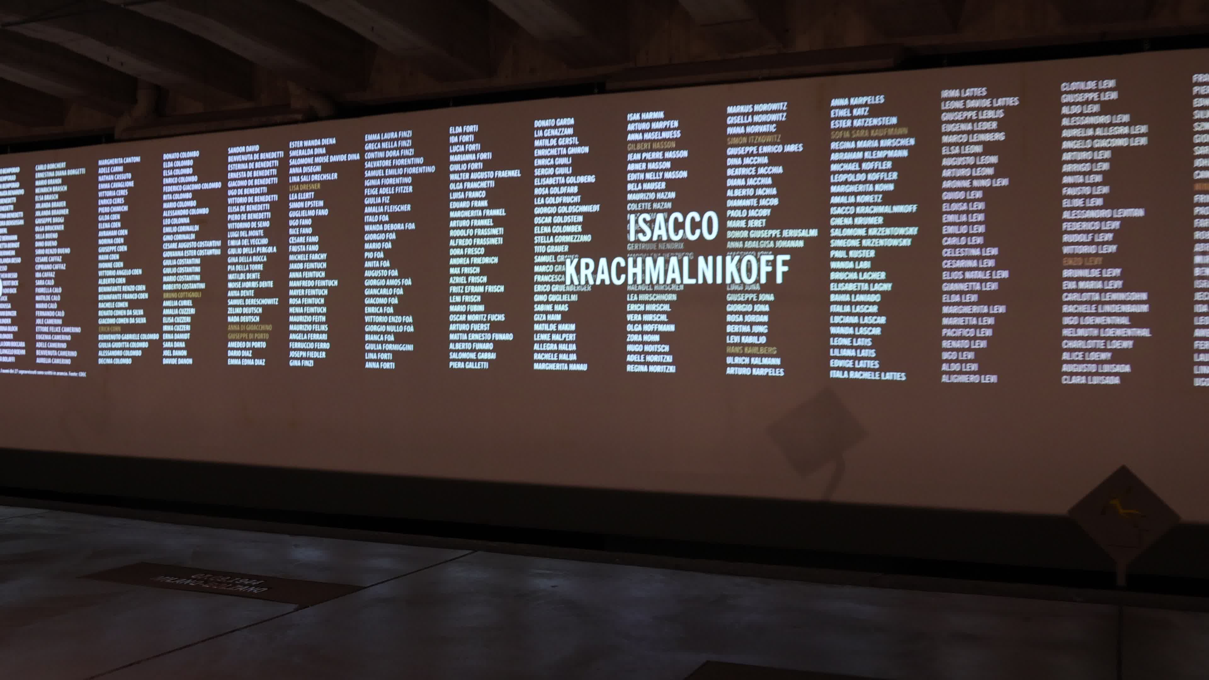 The opening day with free visits to the Shoah Memorial during the International Holocaust Remembrance Day In Milan