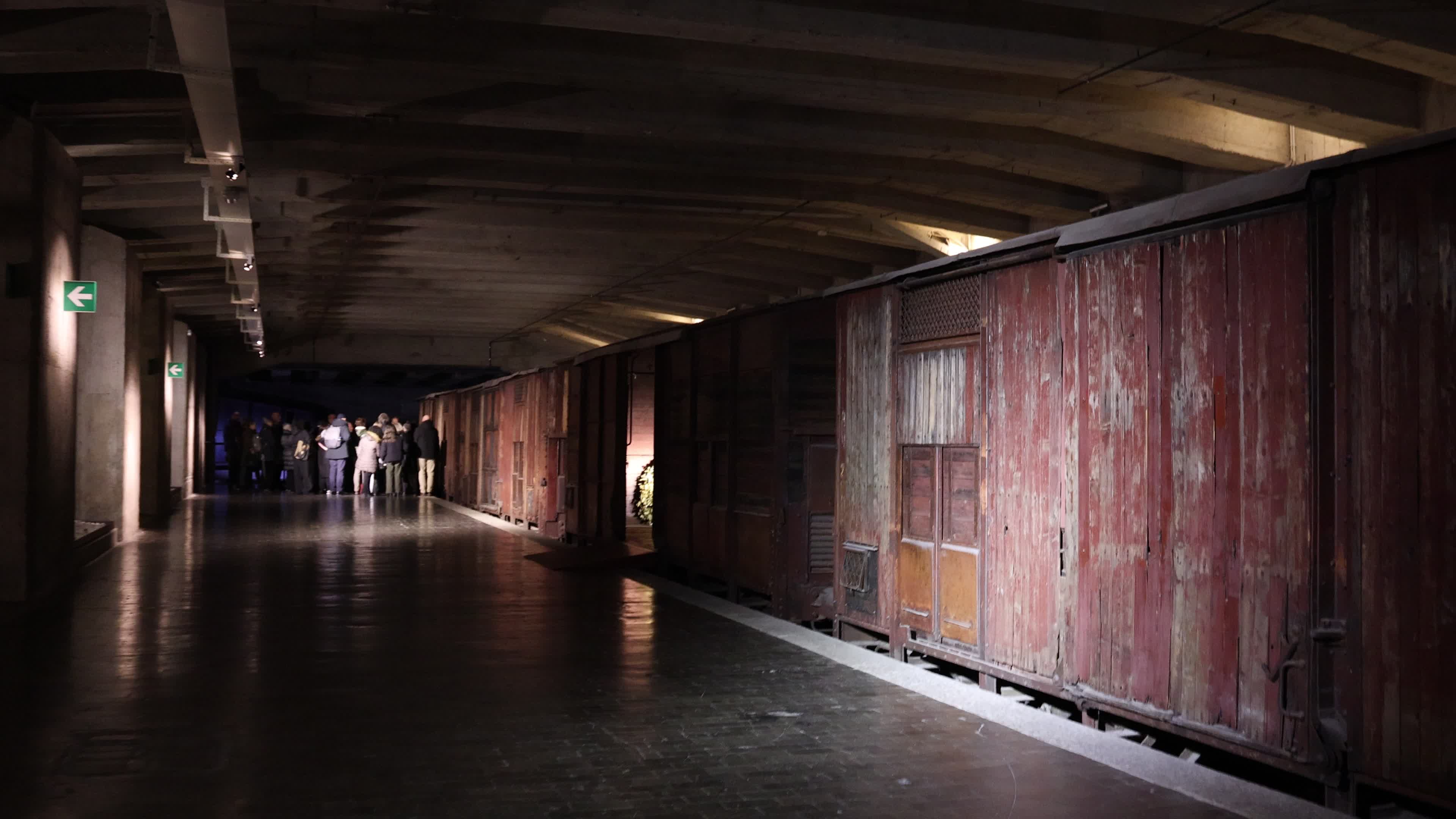 The opening day with free visits to the Shoah Memorial during the International Holocaust Remembrance Day In Milan