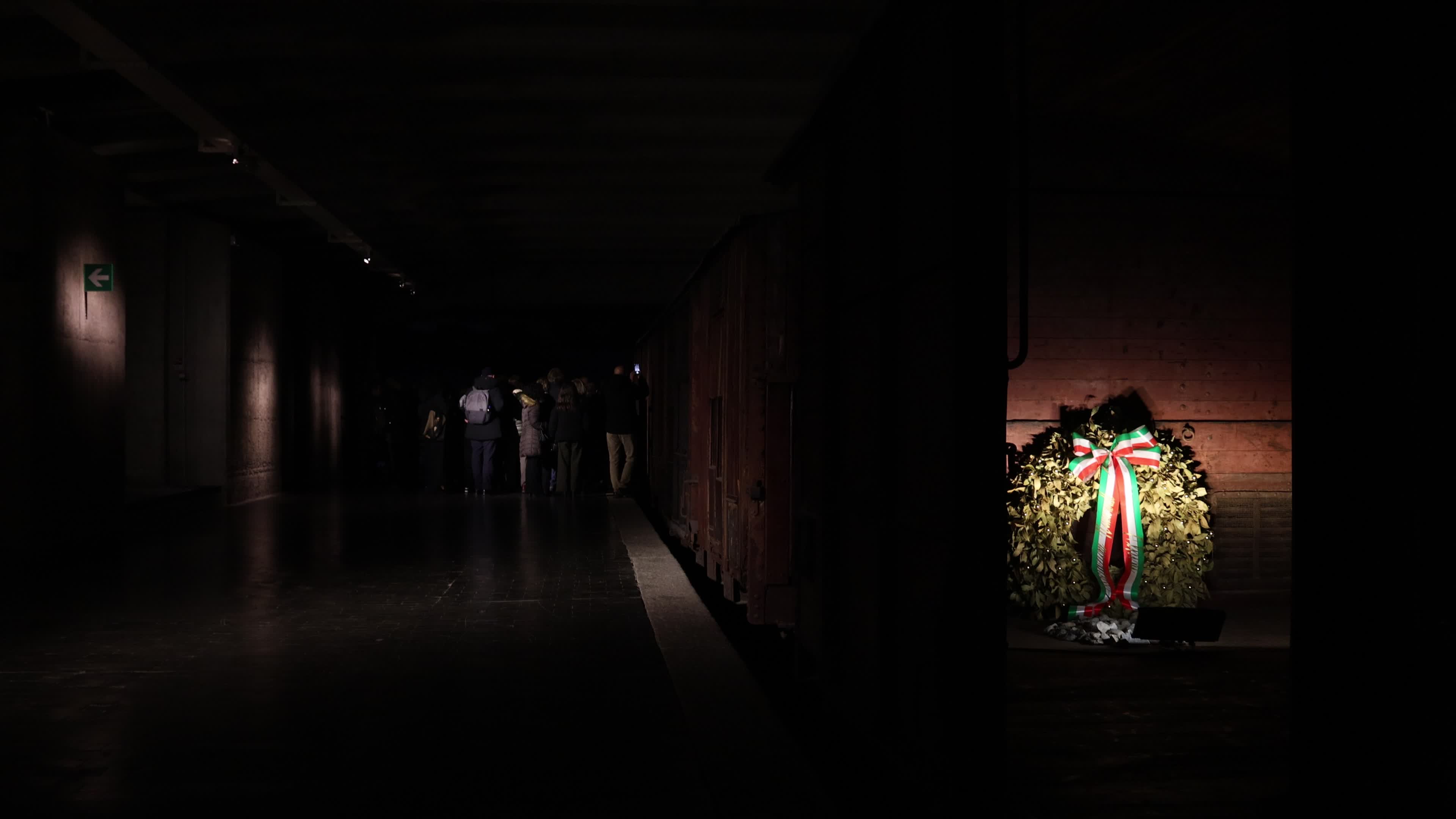 The opening day with free visits to the Shoah Memorial during the International Holocaust Remembrance Day In Milan