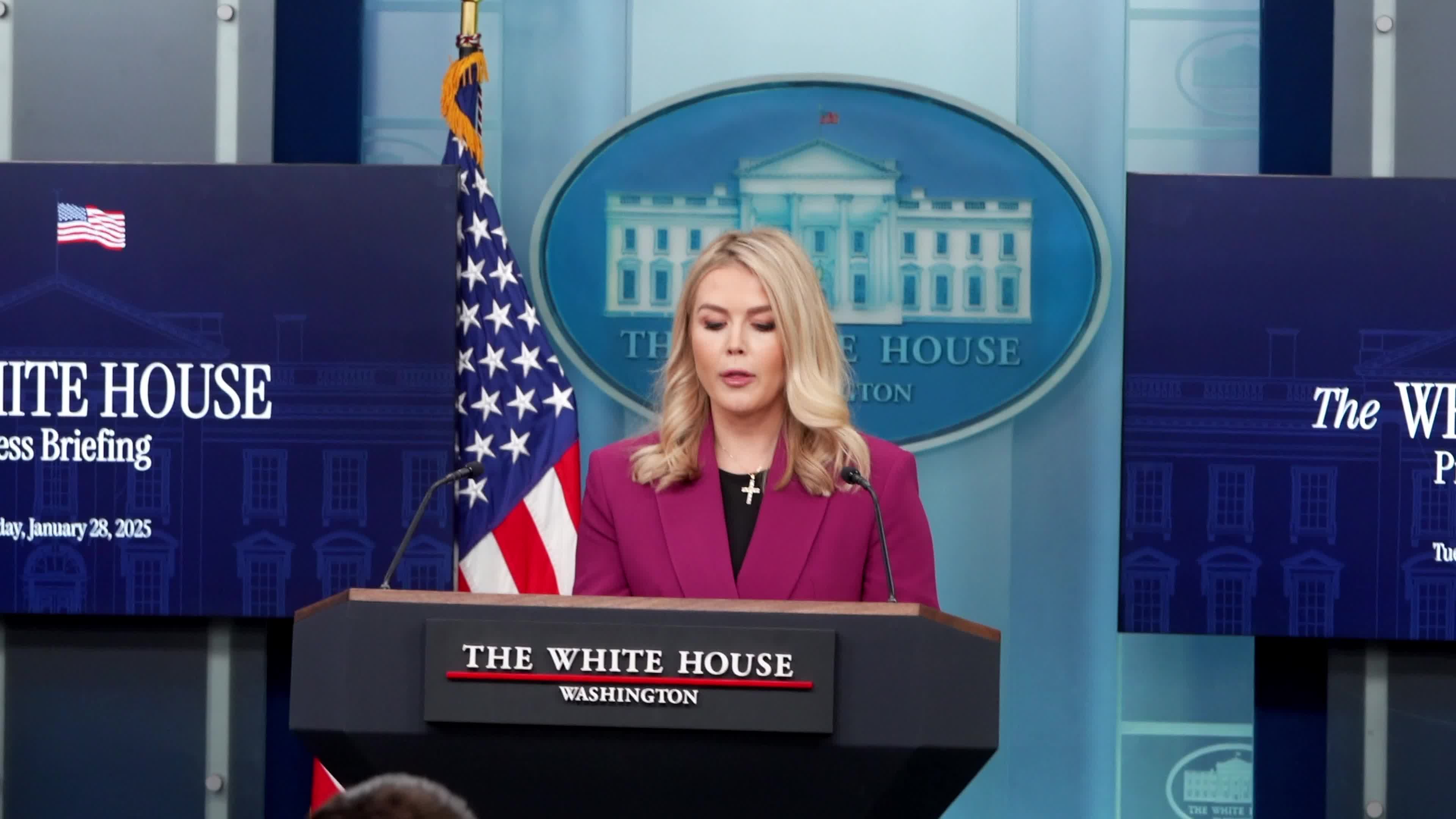Trump Administration's First White House Press Briefing by Press Secretary Karoline Leavitt