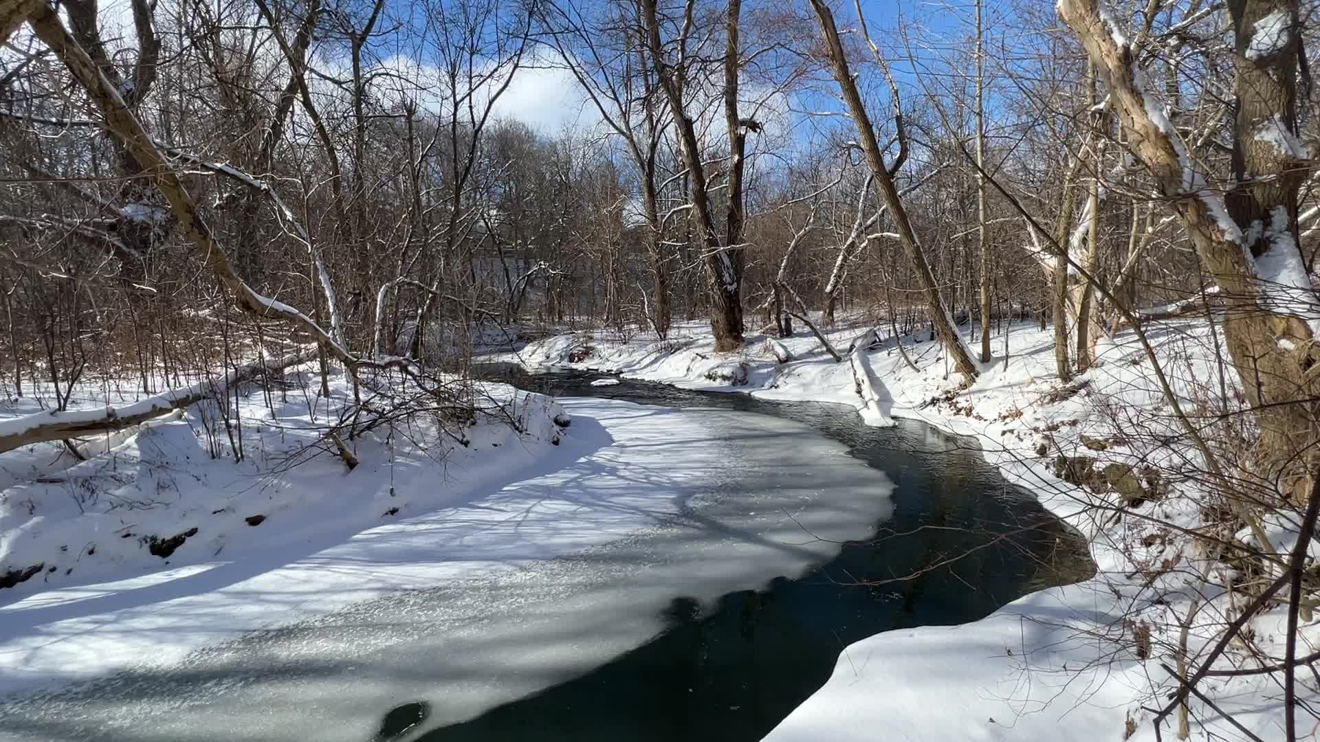 Daily life during Winter in Toronto, Canada