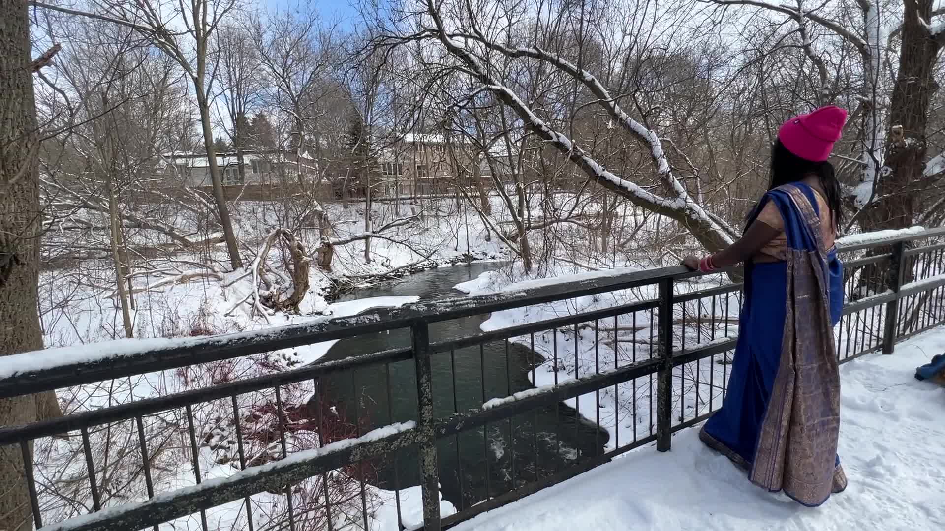 Daily life during Winter in Toronto, Canada