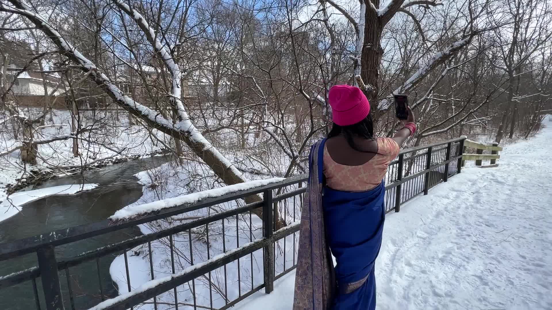 Daily life during Winter in Toronto, Canada