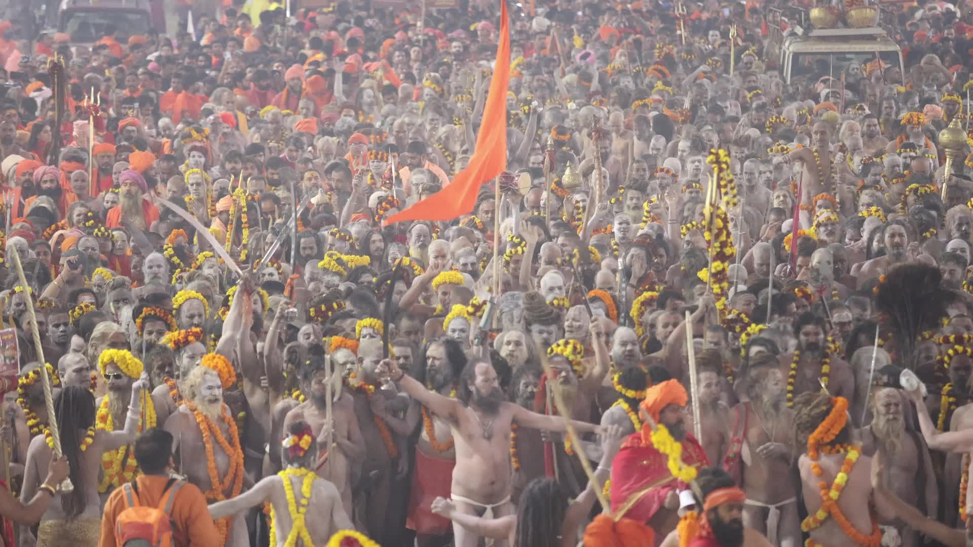Maha Kumbha Mela In Prayagraj India 