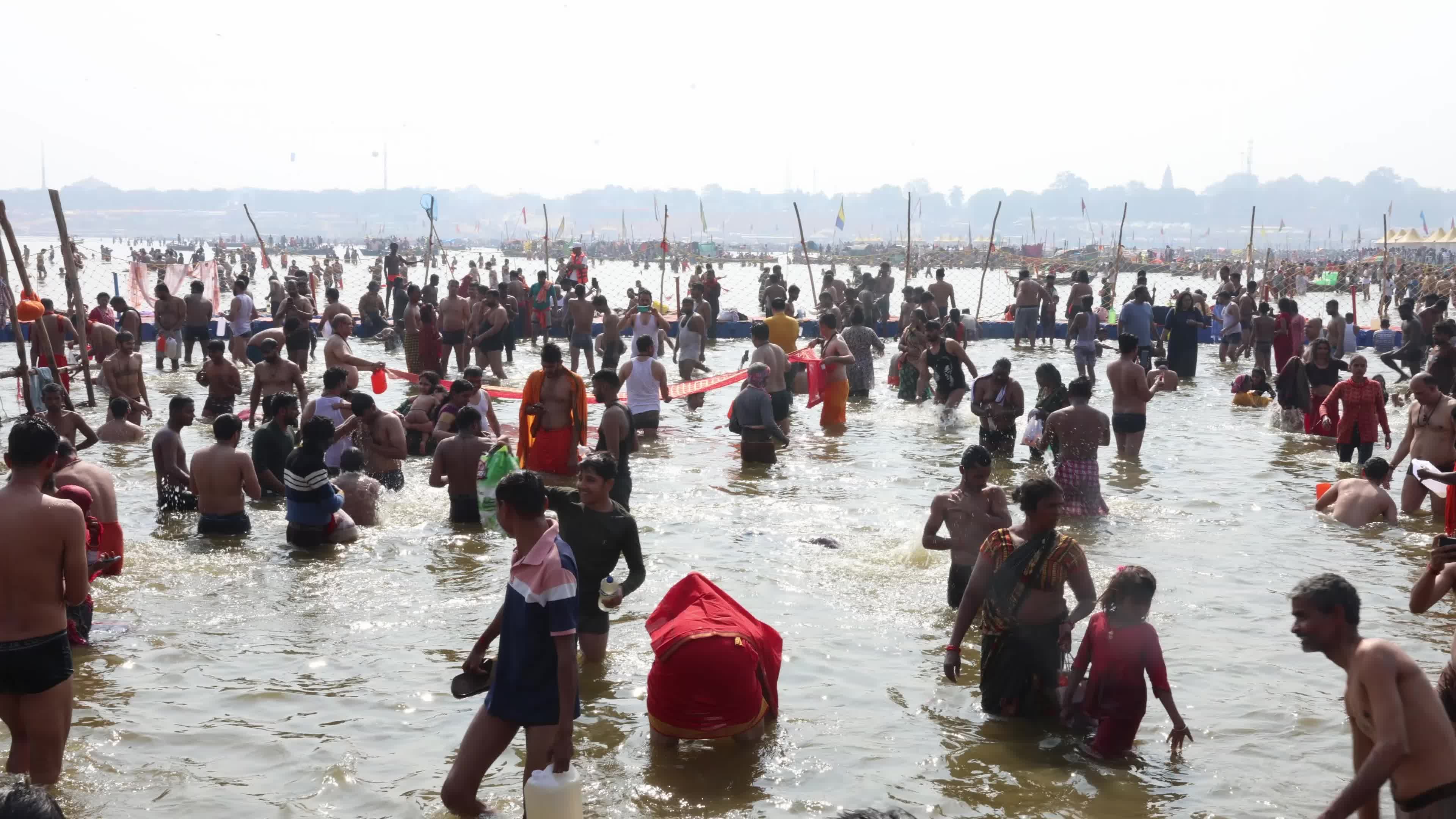 Maha Kumbha Mela In Prayagraj India 