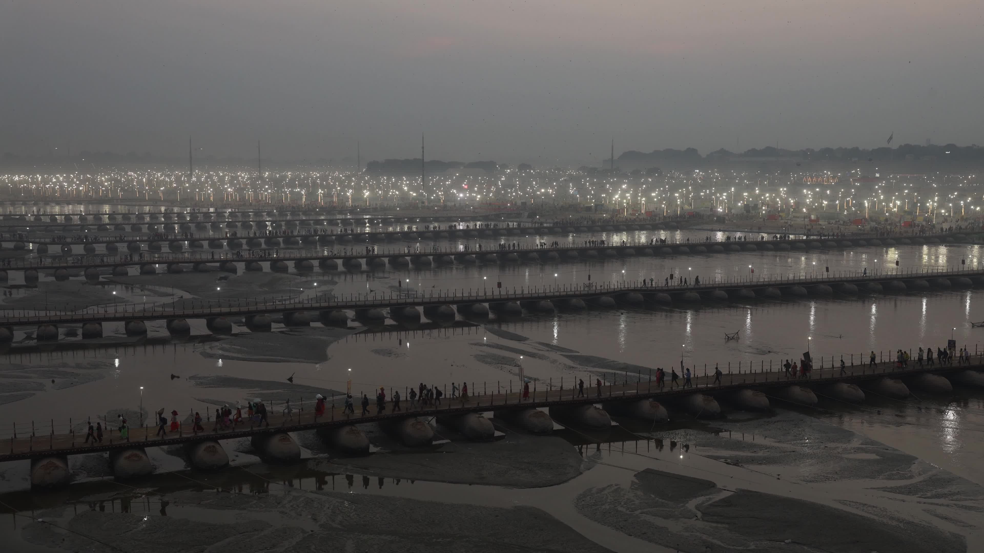 Maha Kumbha Mela In Prayagraj India 